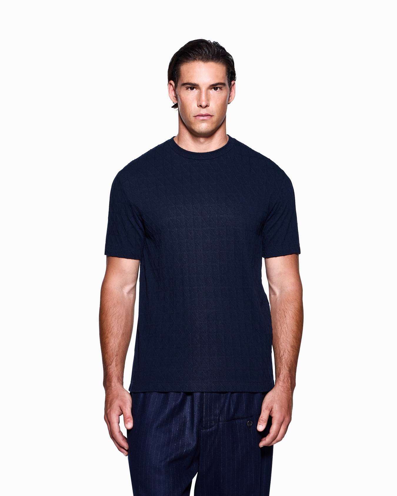 ASV stretch cashmere and viscose-blend crew-neck T-shirt Slide 3
