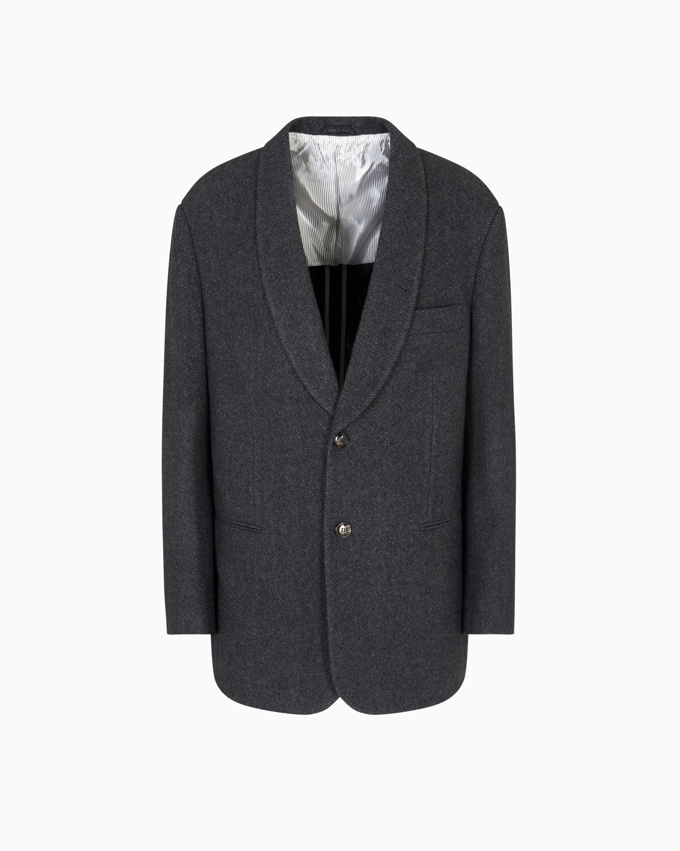 Giacca Linea Heritage monopetto in cashmere effetto maglia Slide 0