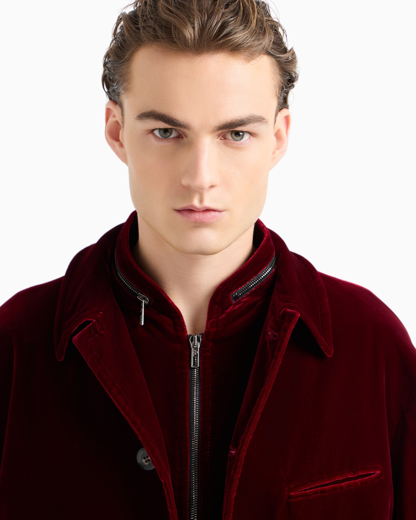 Velvet zip-up waistcoat Slide 5