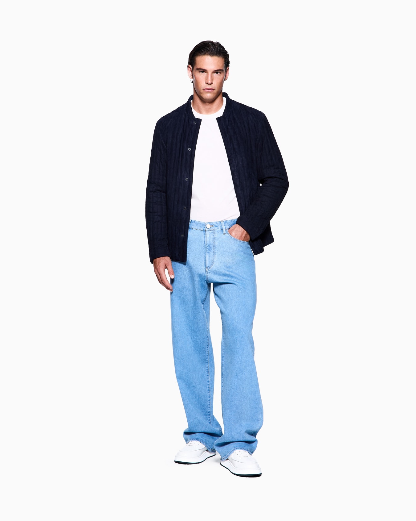 ASV cotton and modal five-pocket trousers Slide 1