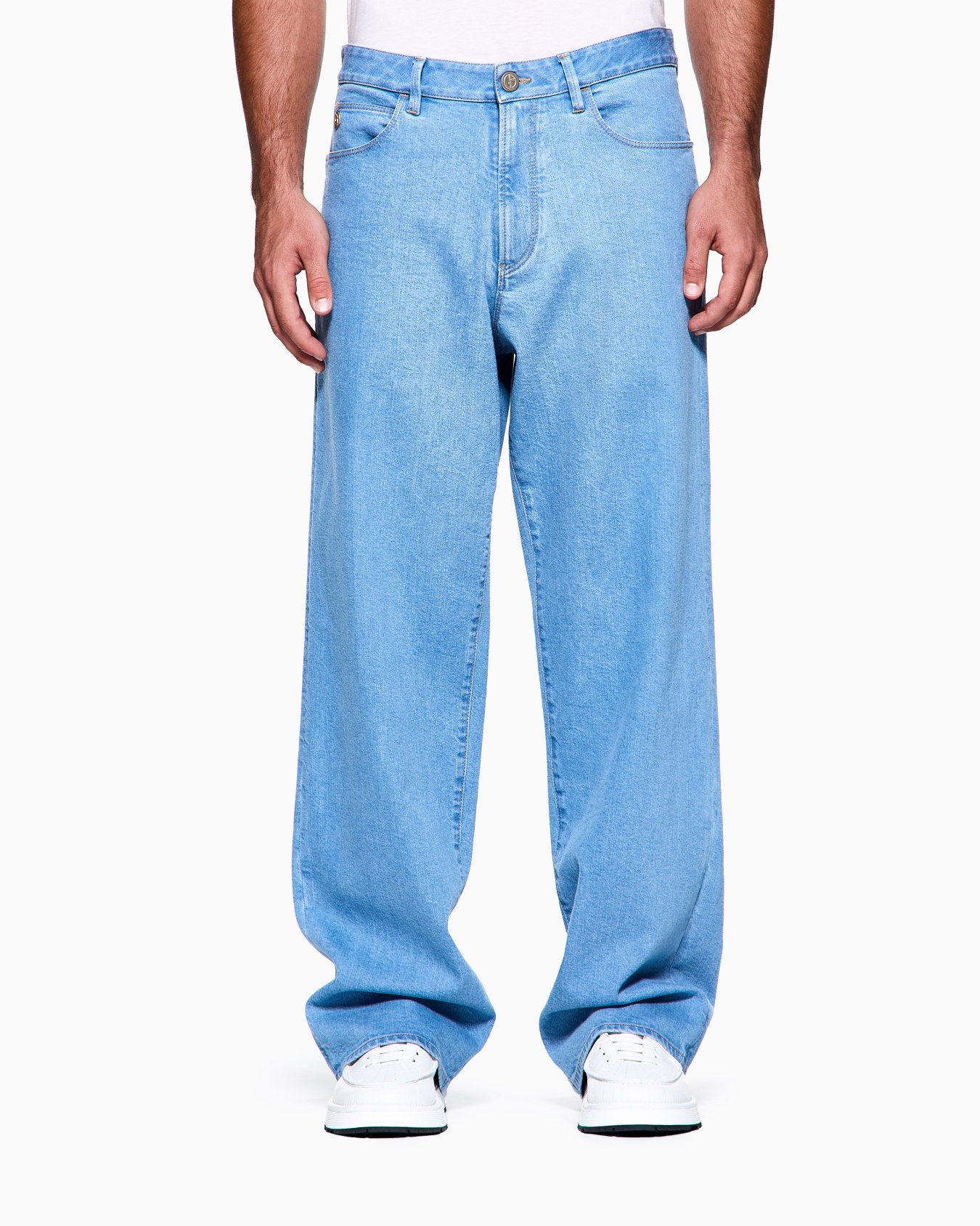 ASV cotton and modal five-pocket trousers Slide 3