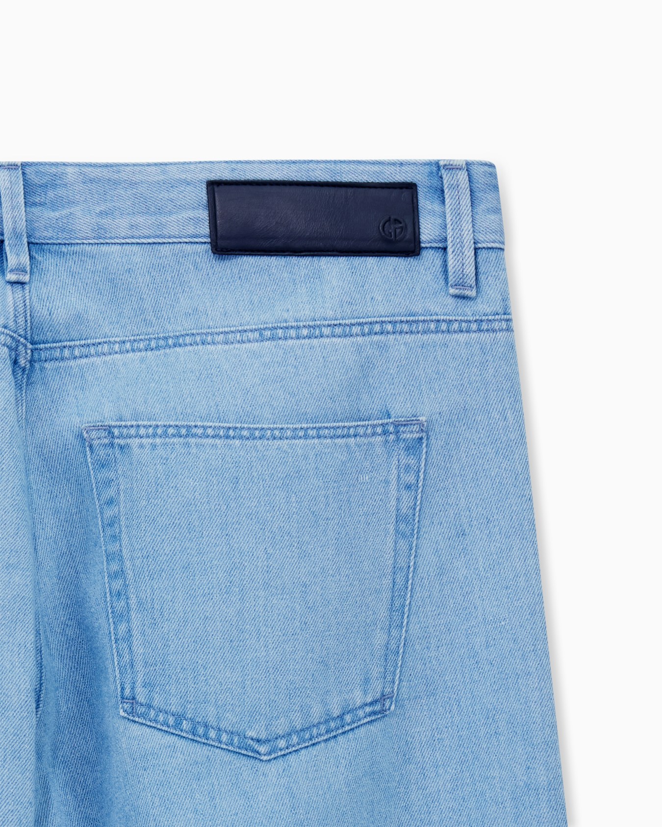 Five-pocket trousers in cotton and linen denim Slide 4