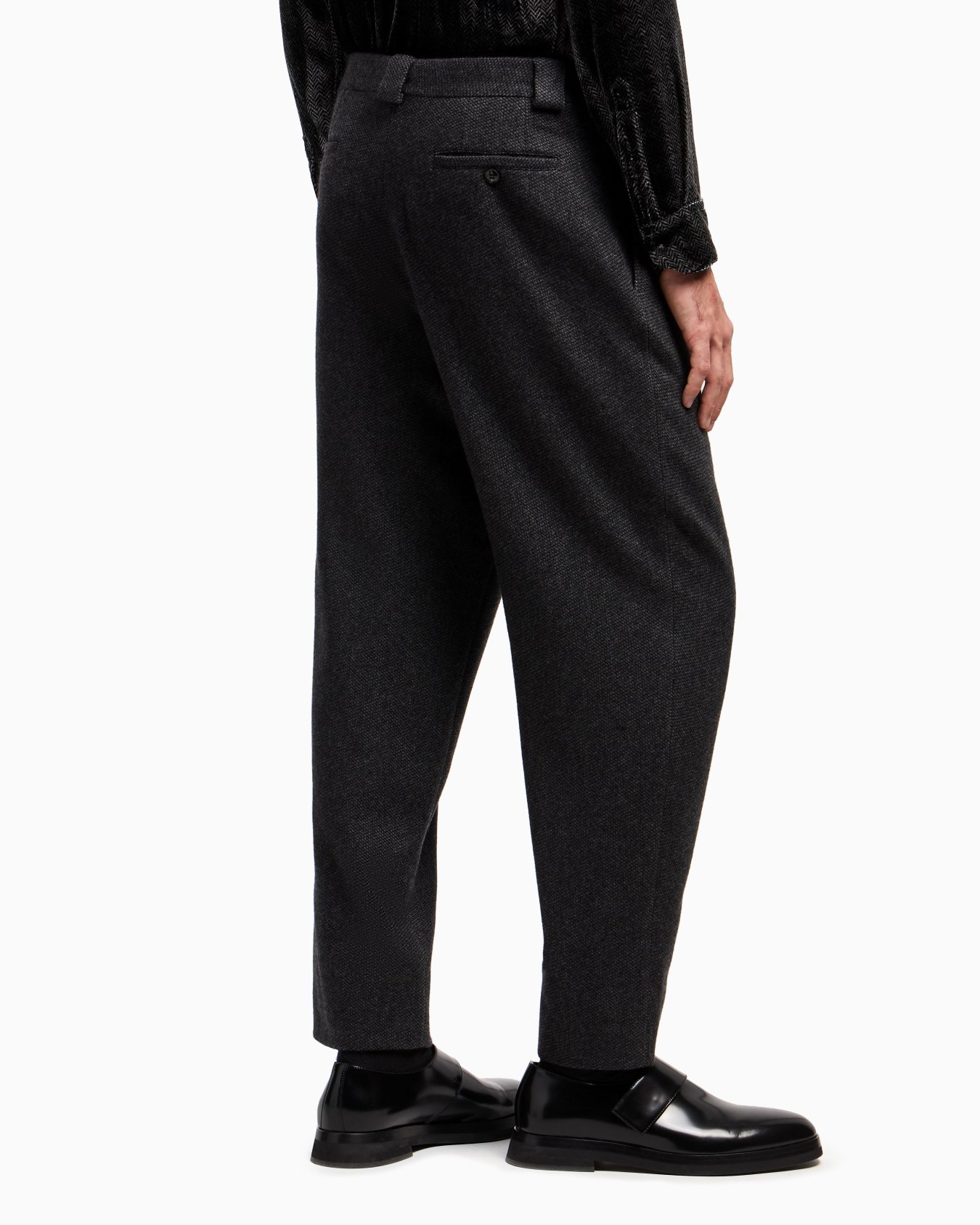 Pantaloni a una pinces in maglia di puro cashmere Slide 3