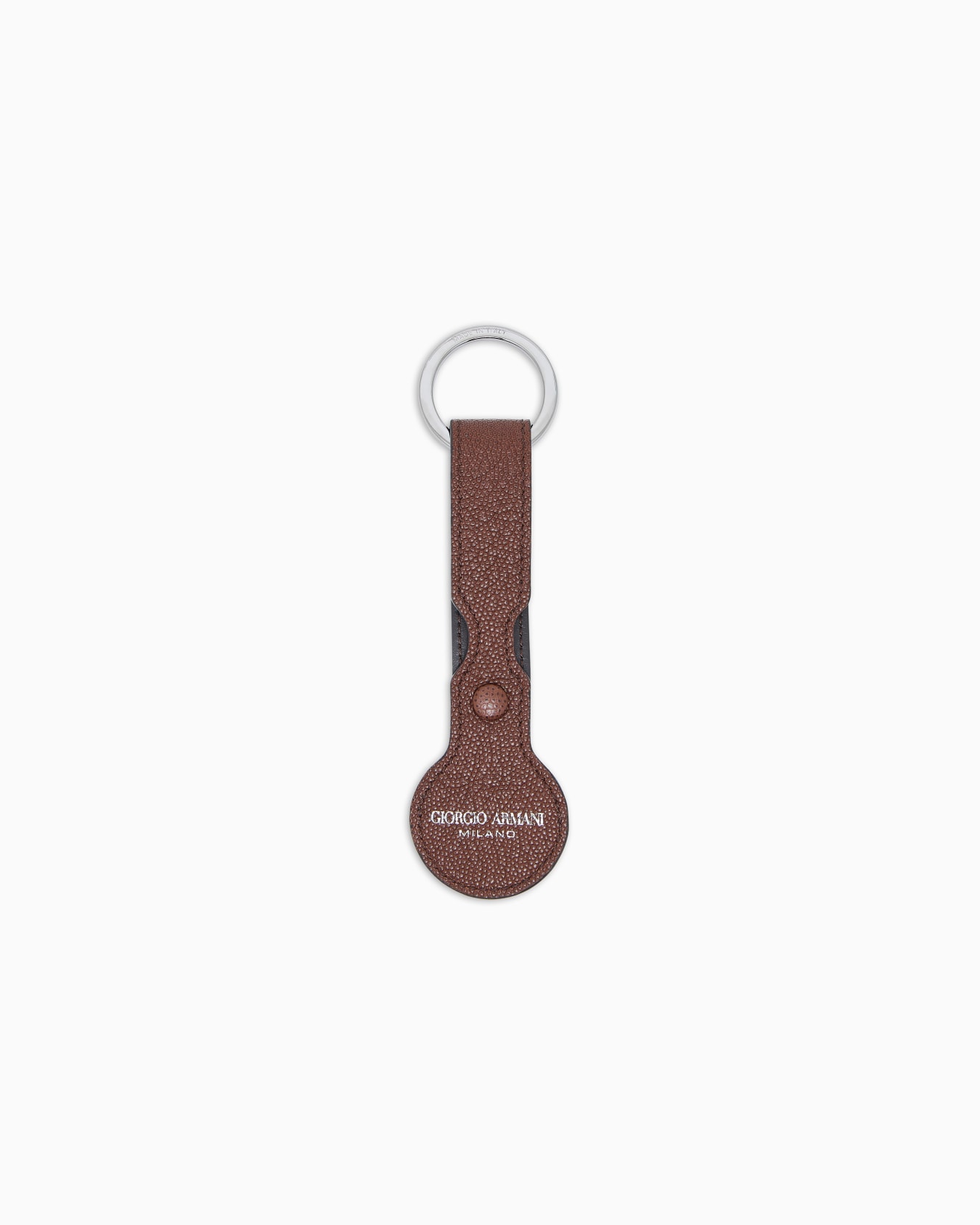 AirTag keyring in pebbled calfskin Slide 1