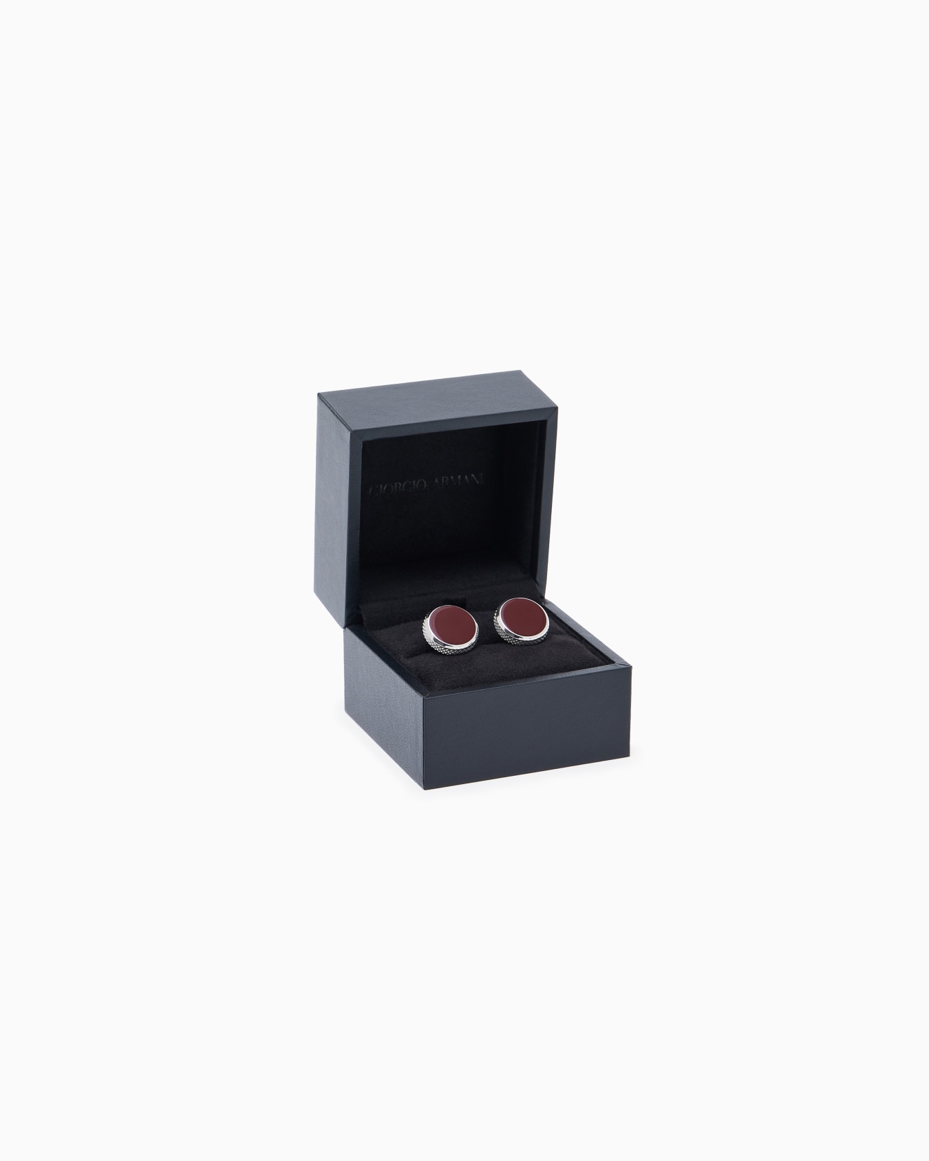 Sterling silver cufflinks with enamel detail Slide 3