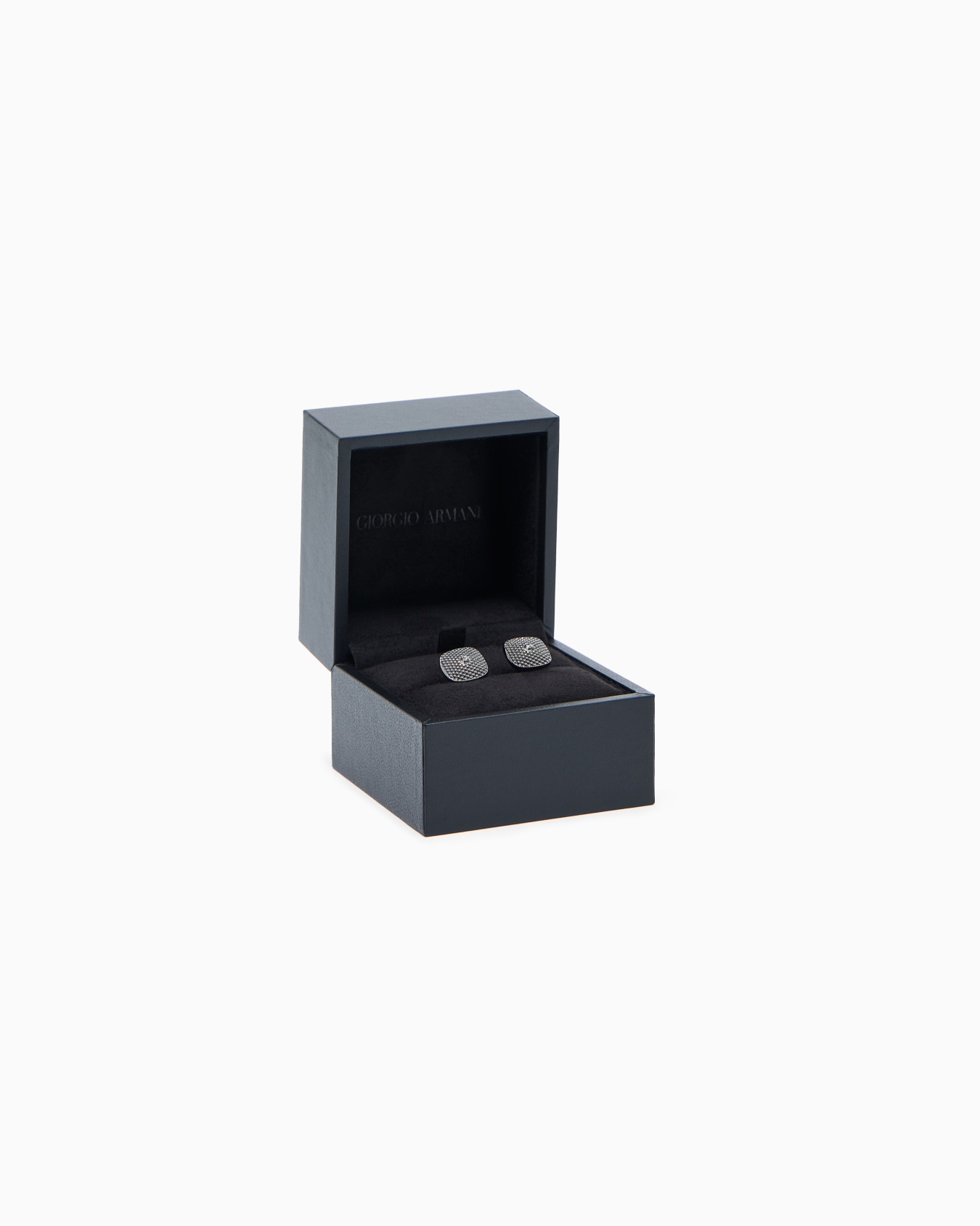 Rectangular cufflinks in sterling silver Slide 3
