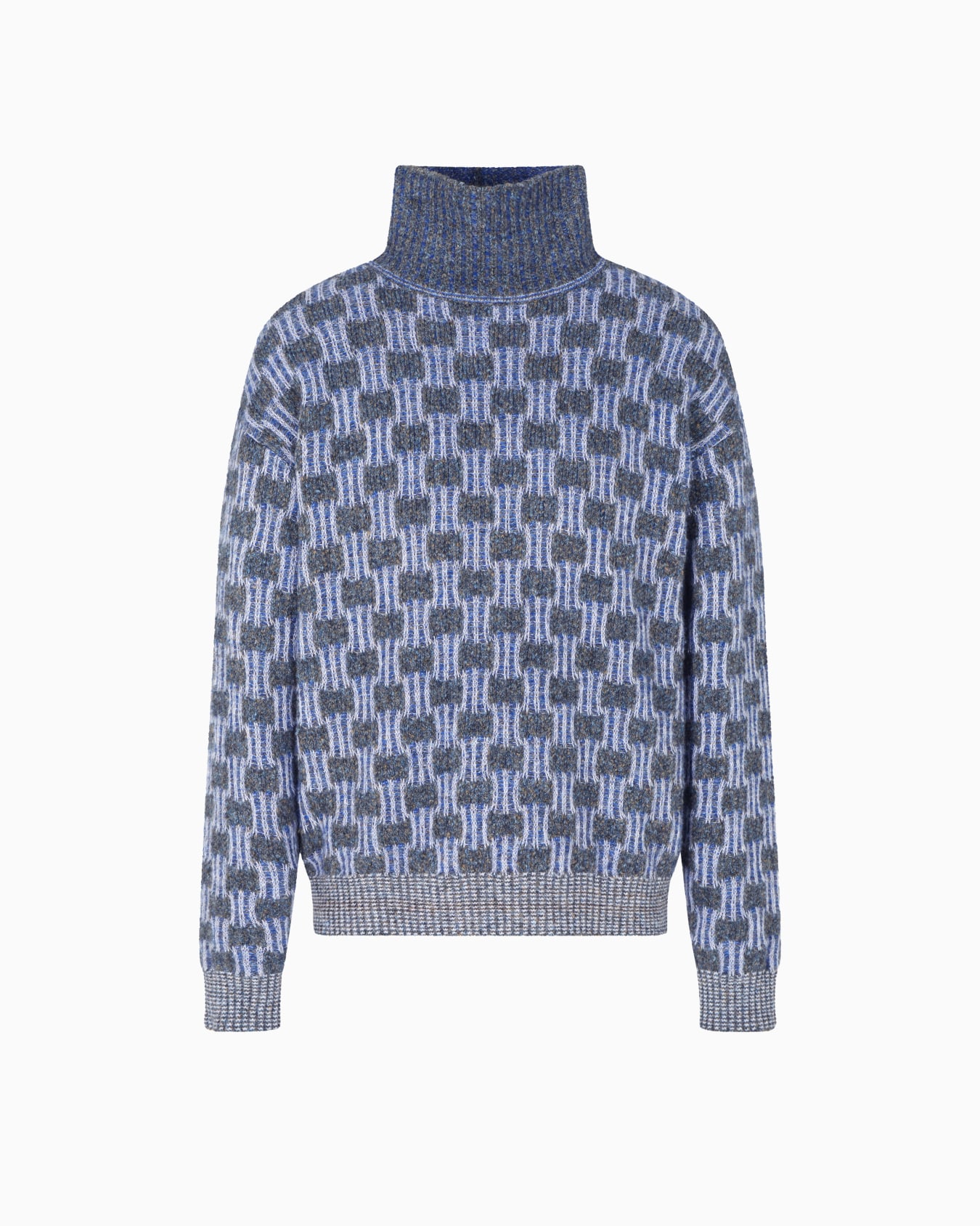 Patterned knit turtleneck Diapositive 0