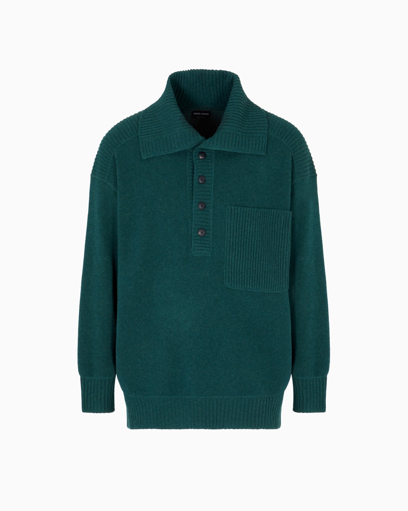 Oberteil mit Knöpfen, gefertigt aus Schurwolle und Kaschmir Folie 0