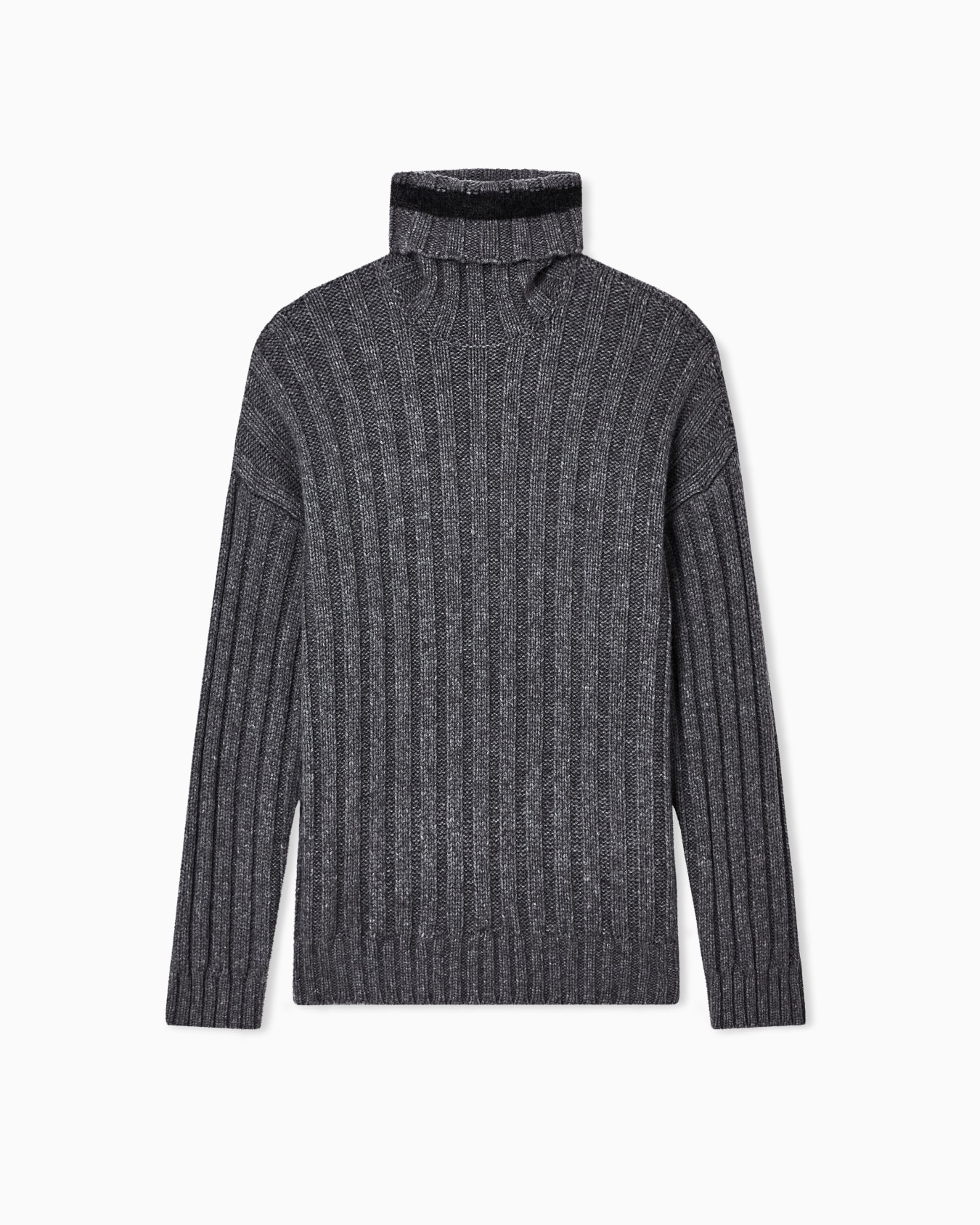 Maglia dolcevita in misto lana vergine Giorgio Armani Neve Slide 0