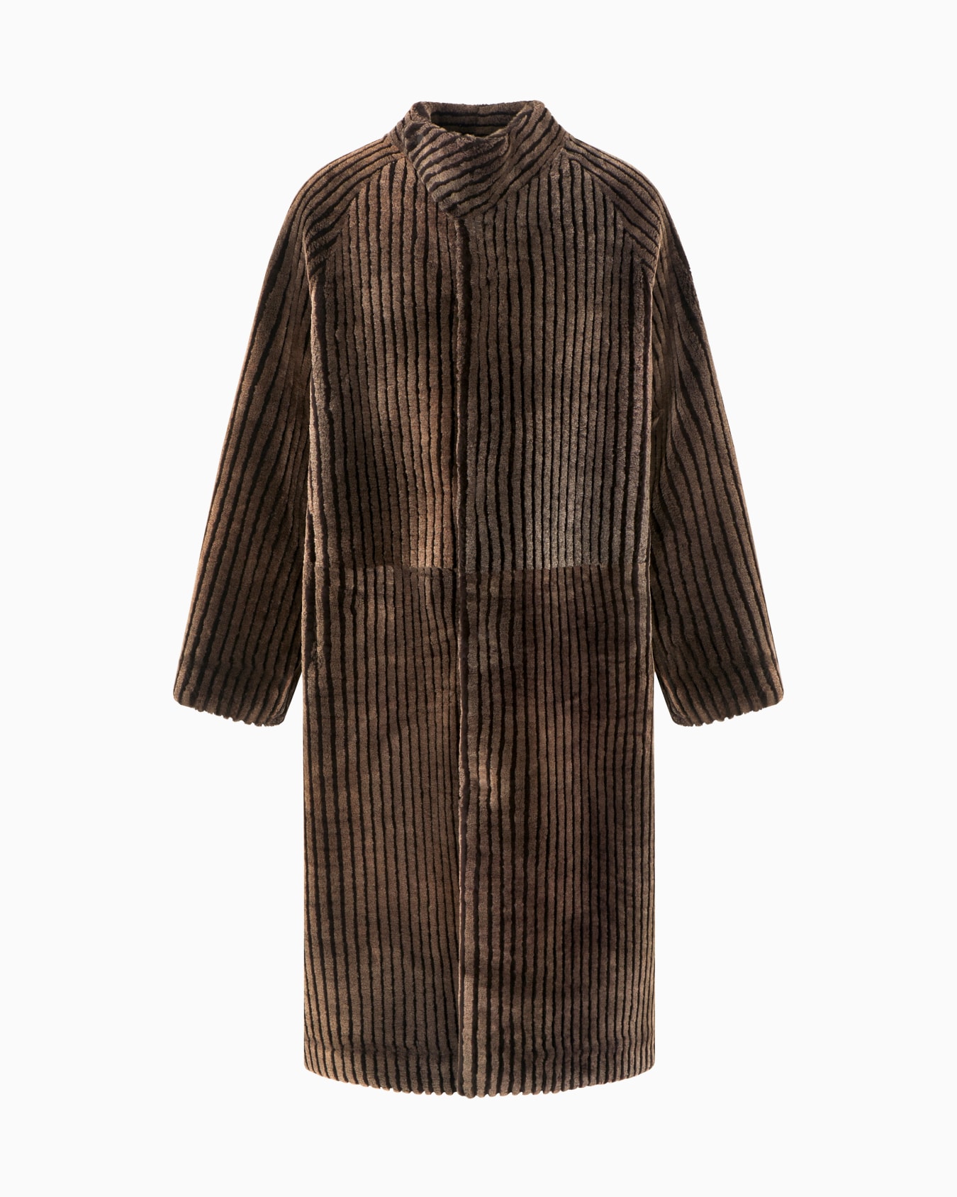 Long lambskin shearling coat Slide 0