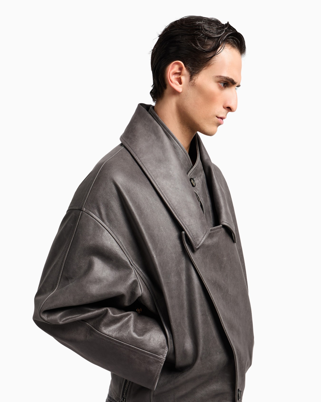 Blouson en nappa de veau vintage Diapositive 5