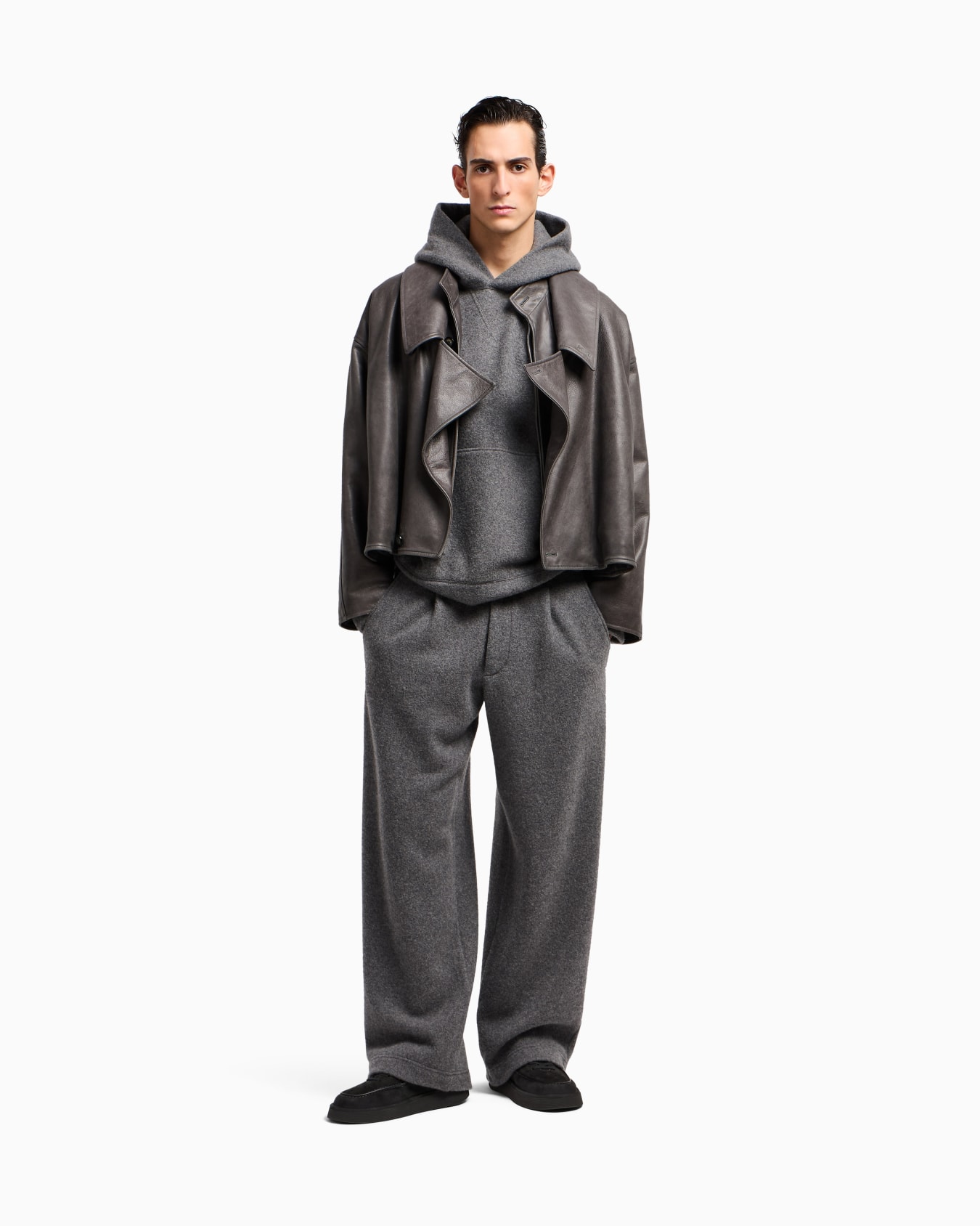 Blouson en nappa de veau vintage Diapositive 2