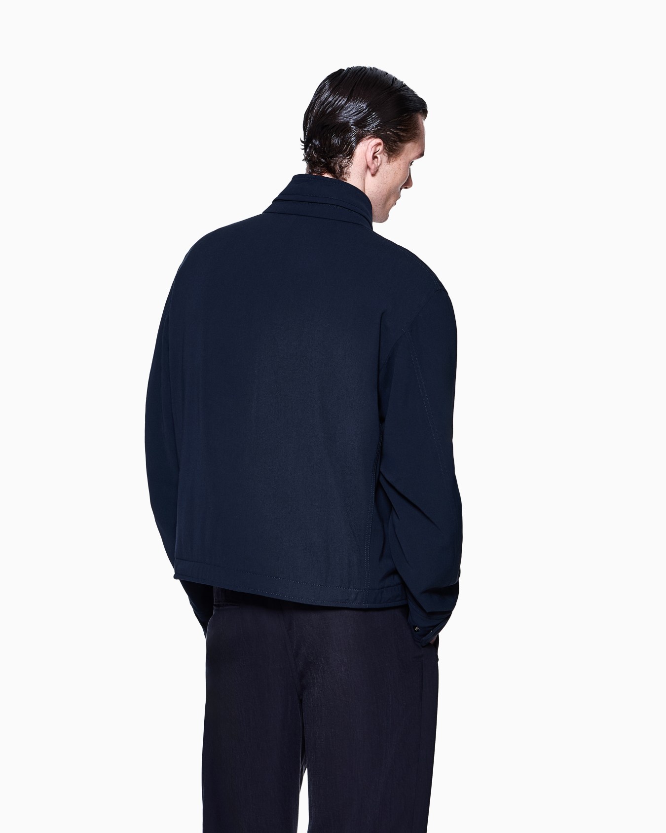 Blouson in tela di viscosa e lana vergine Slide 2