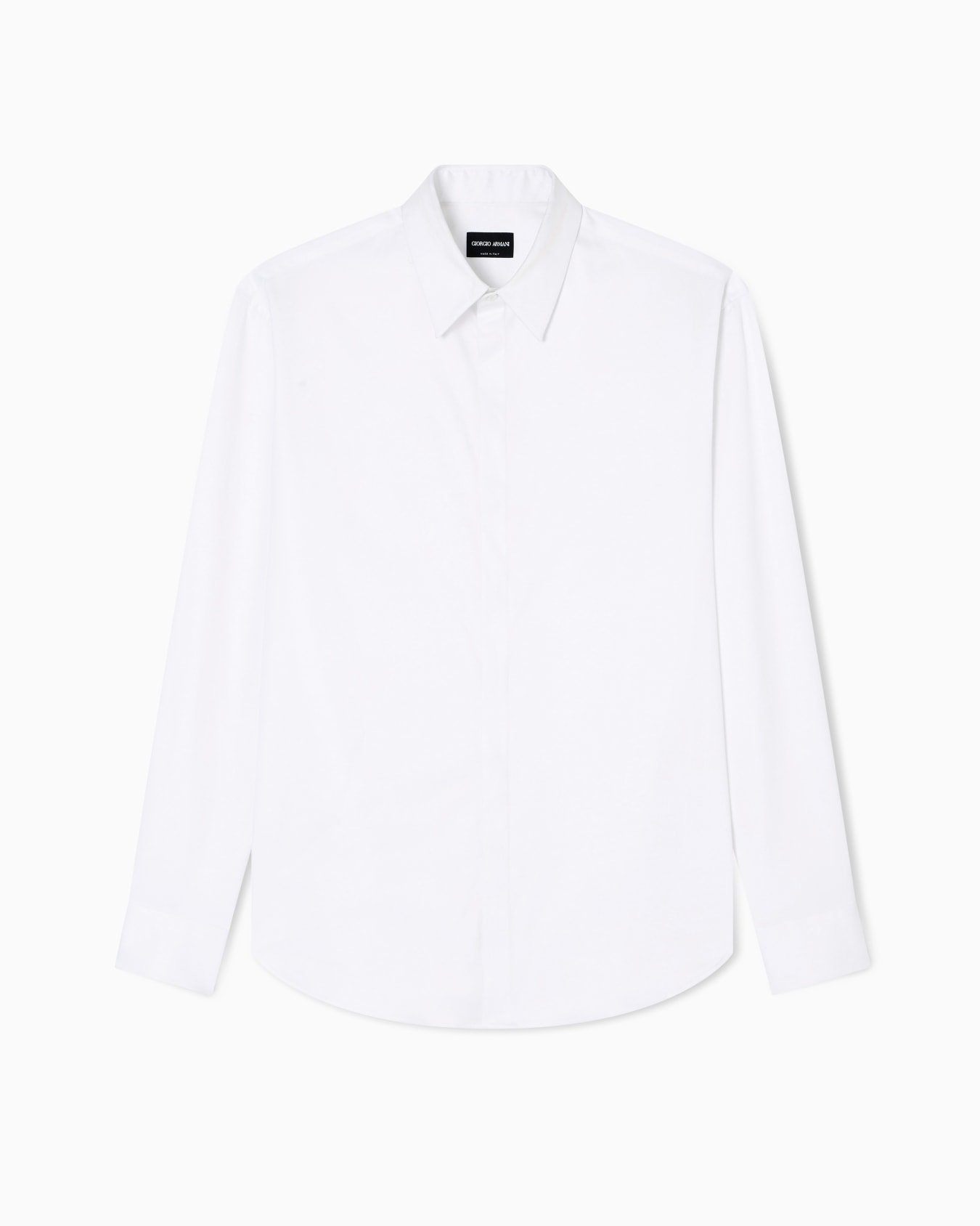 Chemise en coton stretch micro-armuré Diapositive 0