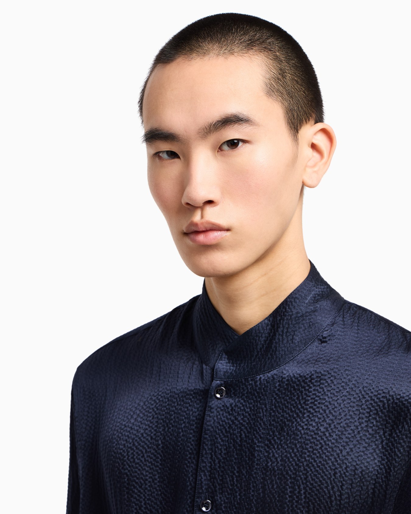Giorgio’s satin shirt with a rhinestone detail Slide 5