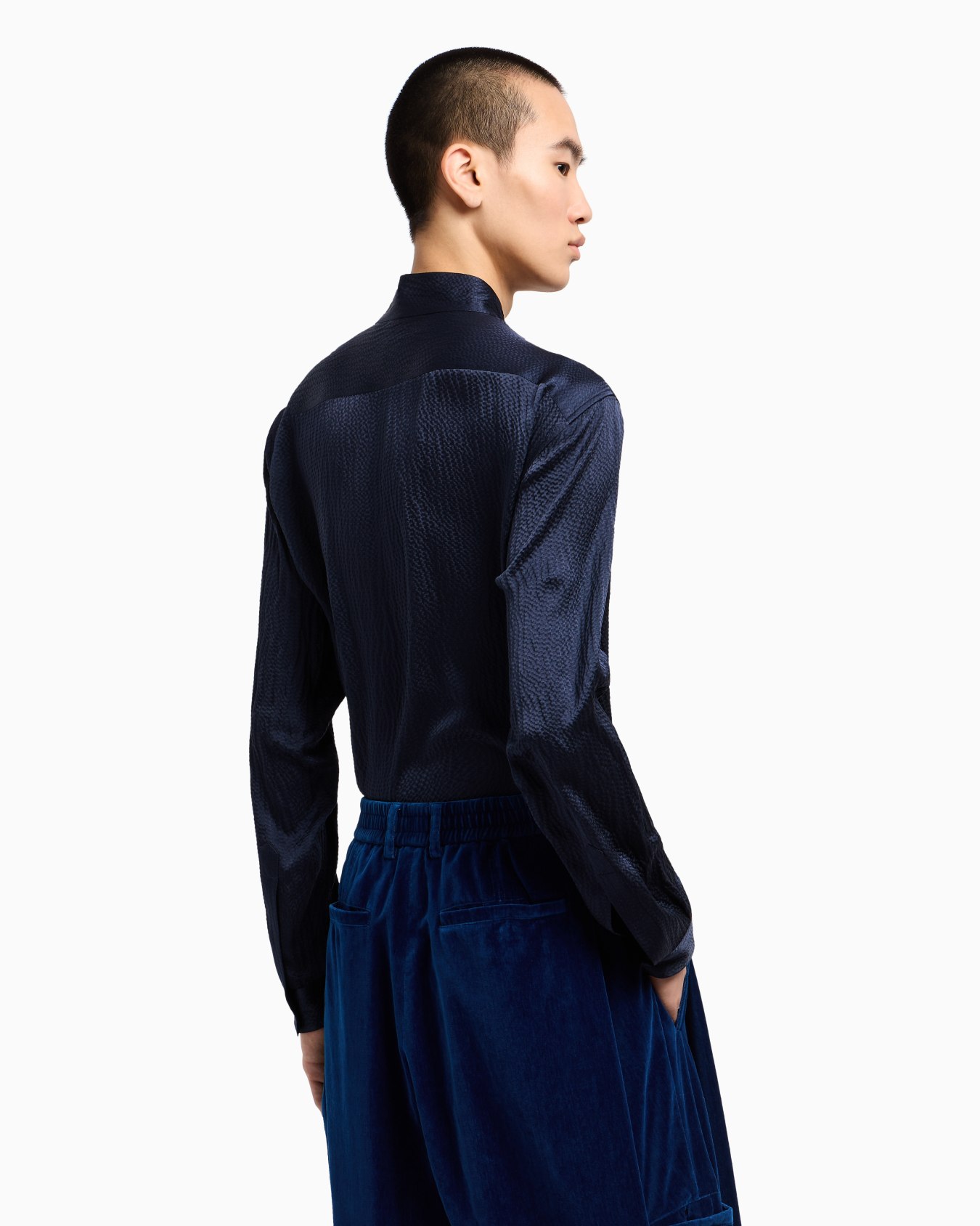 Giorgio’s satin shirt with a rhinestone detail Slide 3