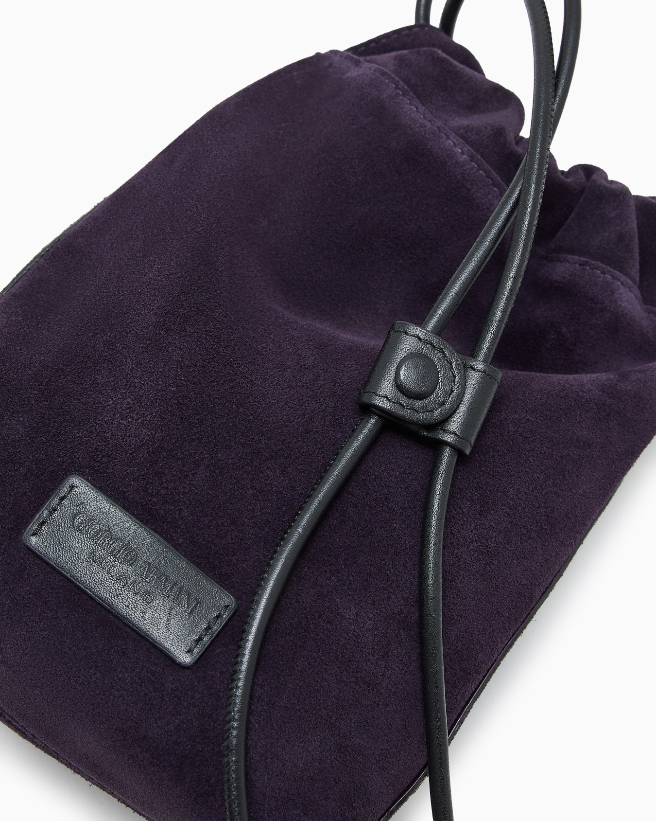 Mini-Tasche aus Veloursleder und Kalbsleder Folie 4