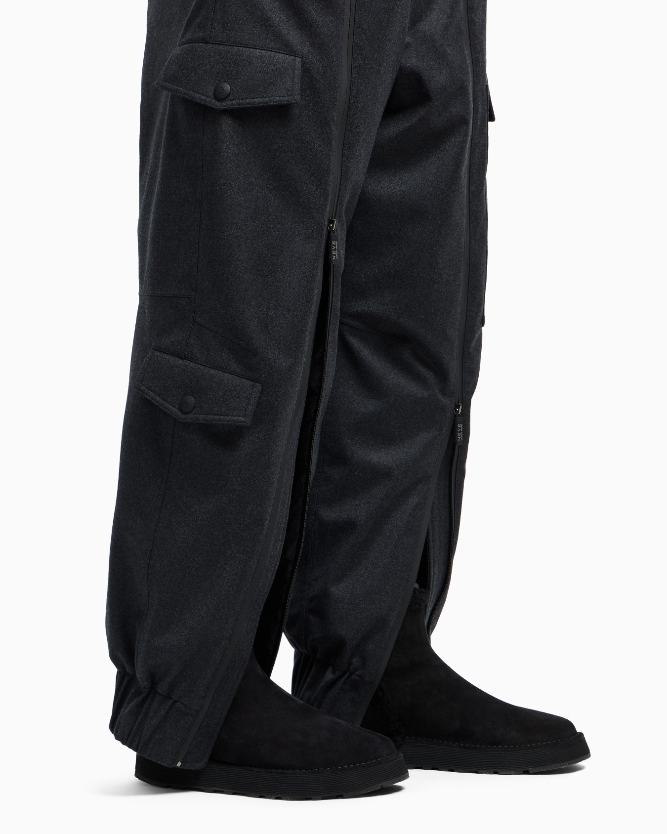 Pantaloni in lana vergine Giorgio Armani Neve Slide 5