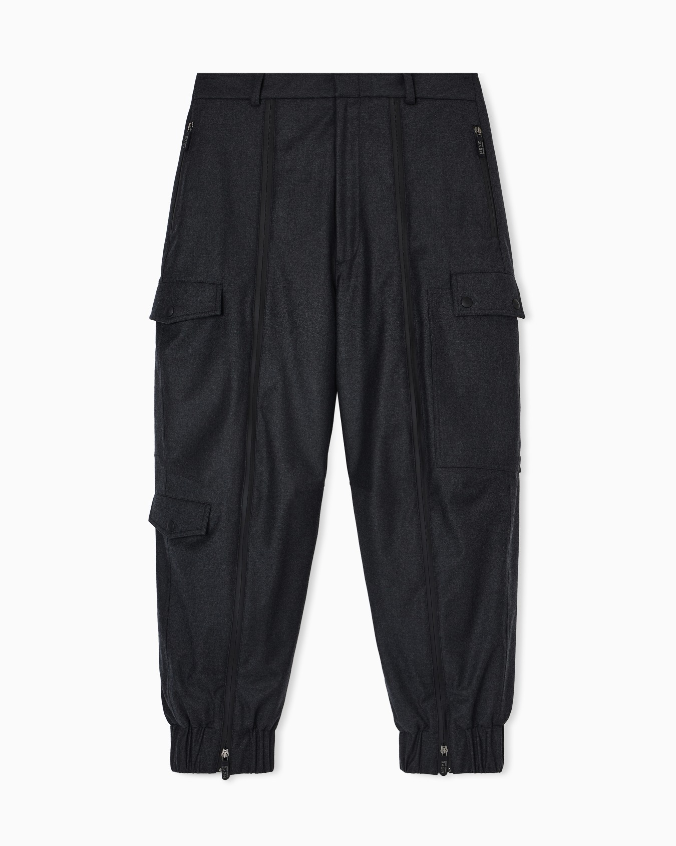 Pantaloni in lana vergine Giorgio Armani Neve Slide 0