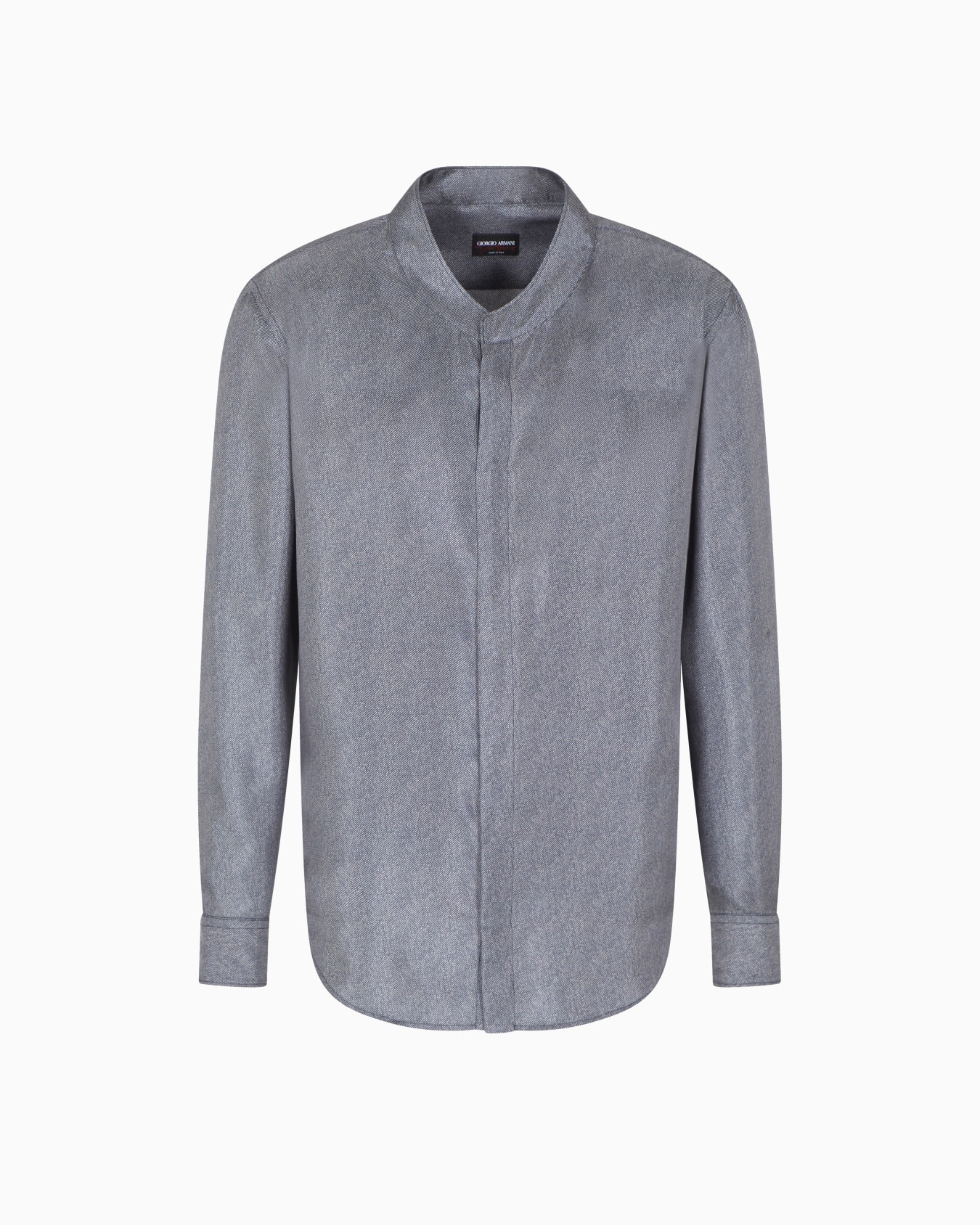 Giorgio's Hemd aus Seiden-Twill mit diagonalem Print Folie 0