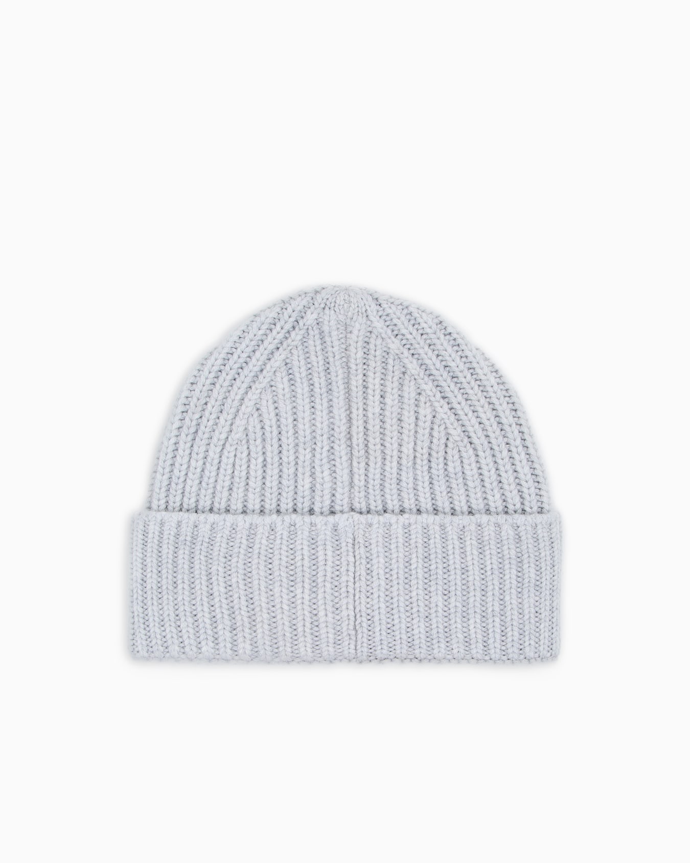 Beanie in cashmere a coste Giorgio Armani Neve Slide 1