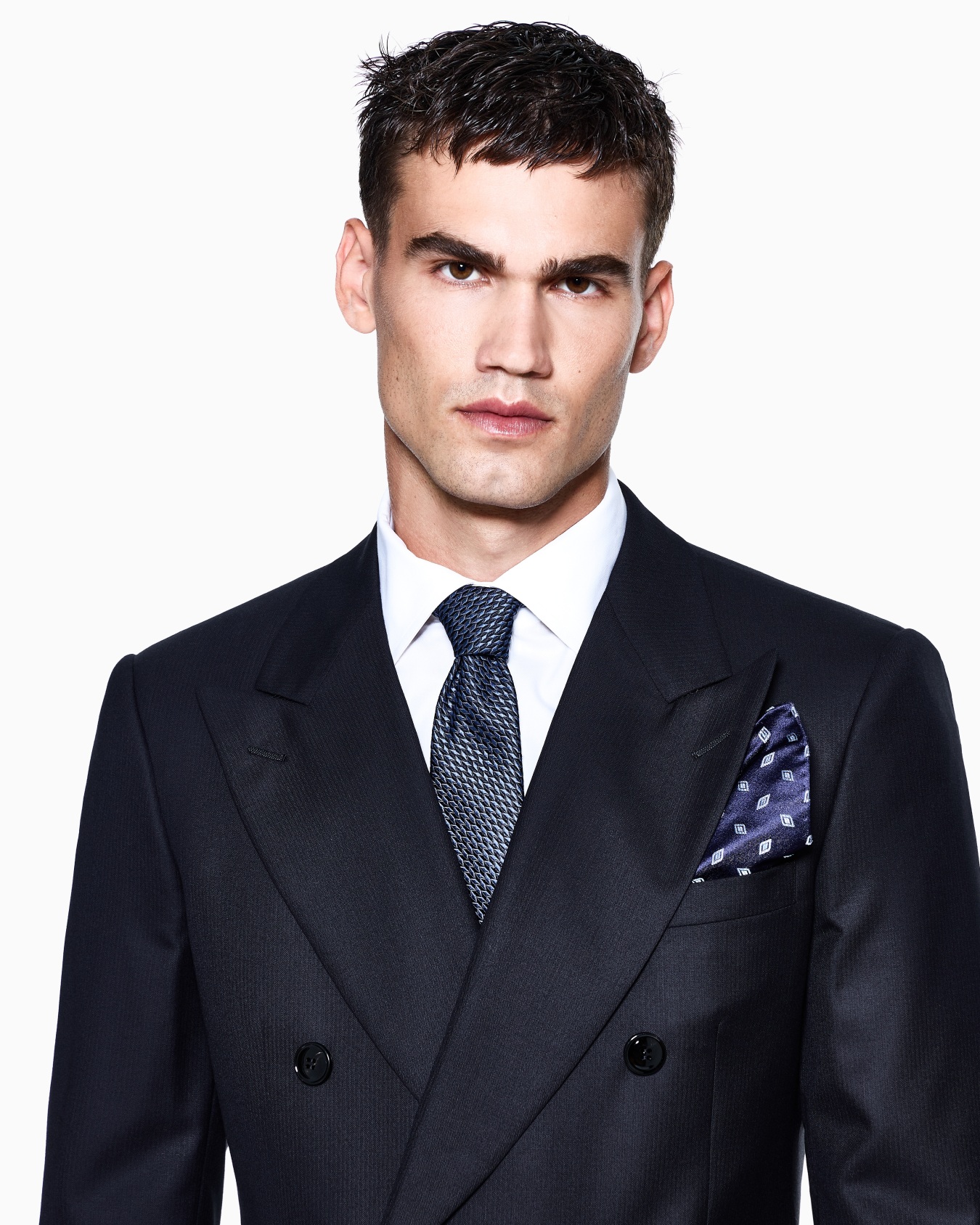 Doppelreihiger Anzug aus Schurwolle aus der Royal-Linie Folie 3