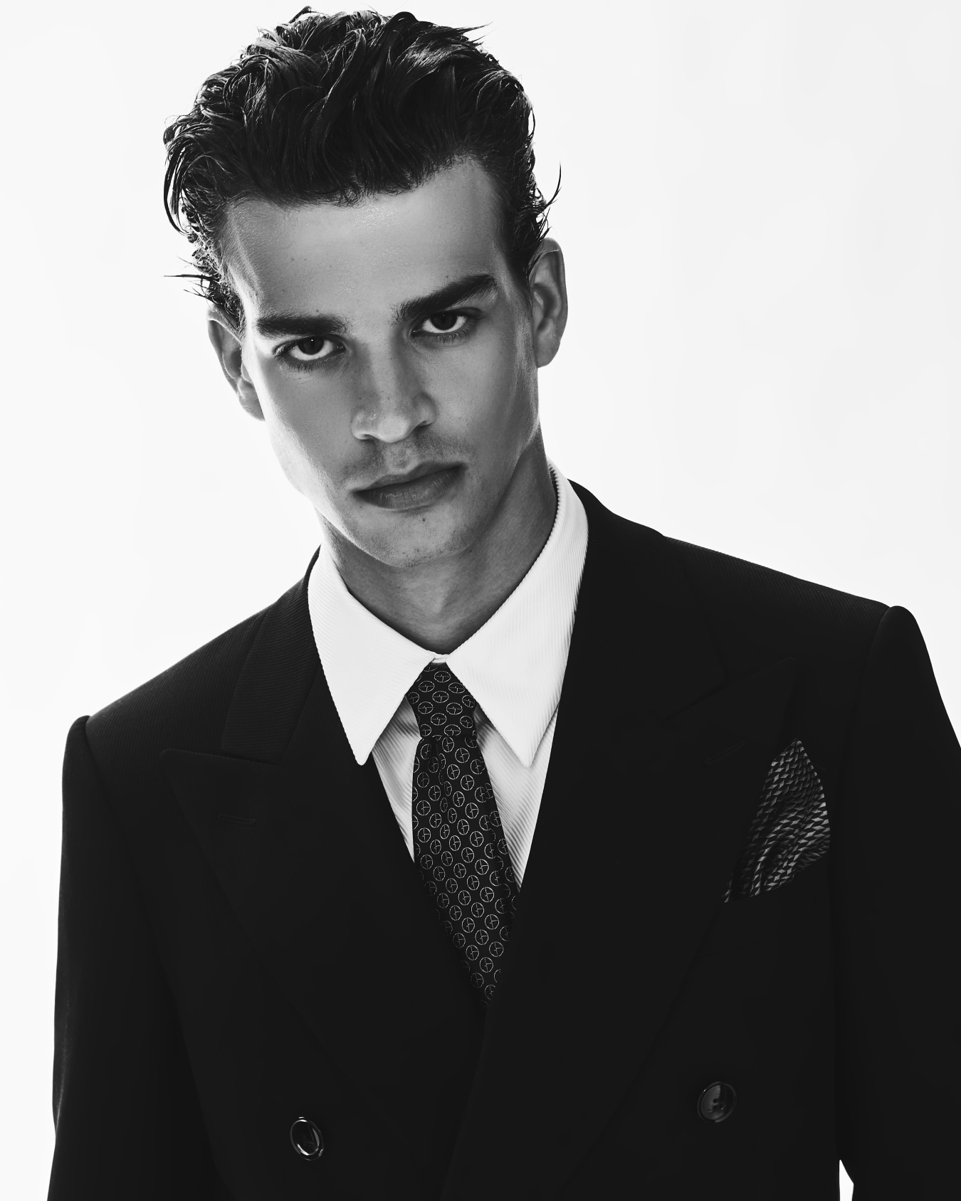 Costume à simple boutonnage gamme Royal en crêpe de laine canneté Diapositive 6