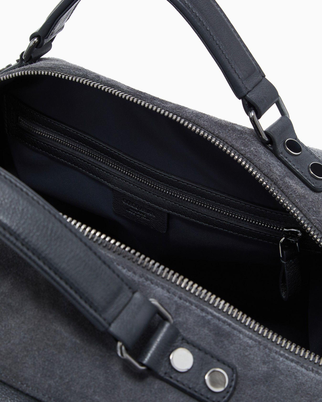 Vintage-effect pebbled nappa-leather duffel bag Slide 3