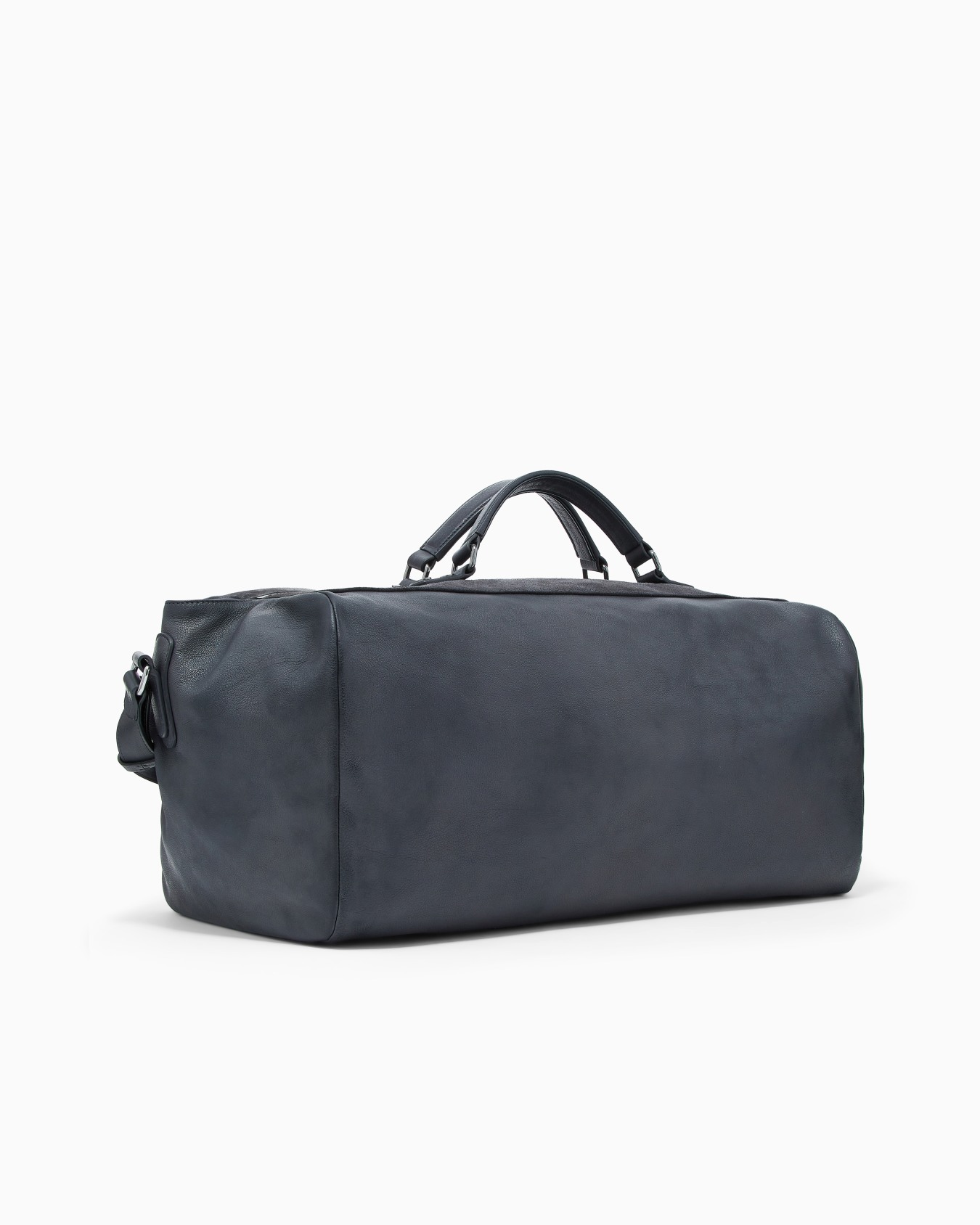 Vintage-effect pebbled nappa-leather duffel bag Slide 1