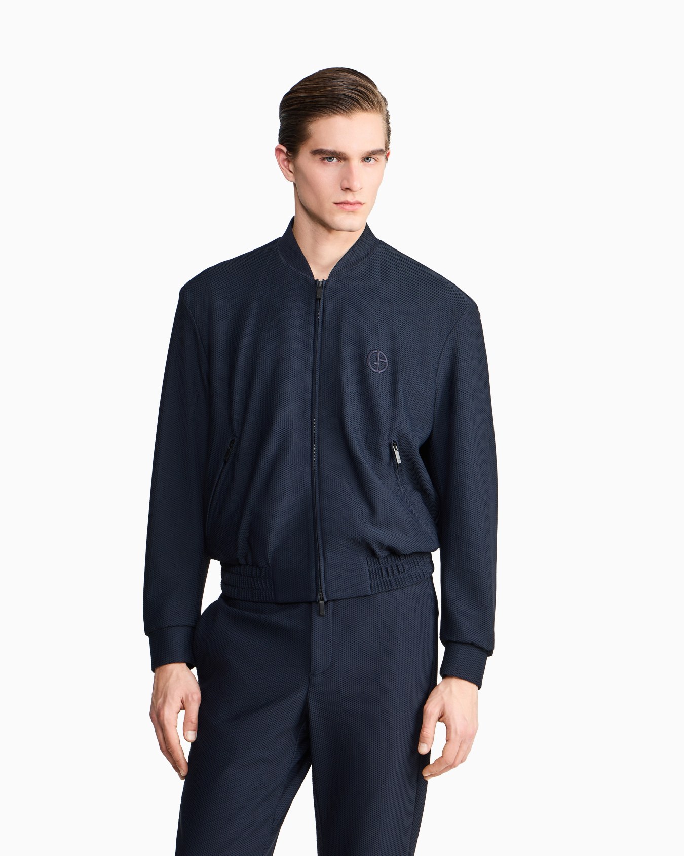 Technical waffle blouson Slide 3