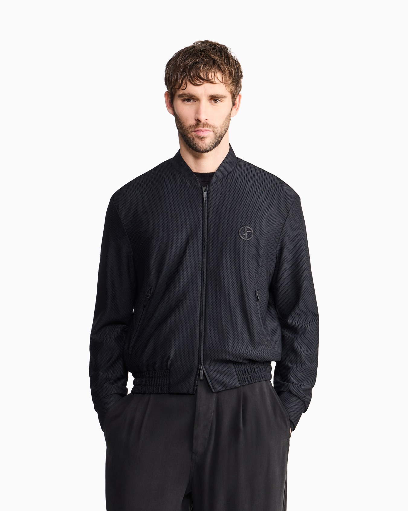 Technical waffle blouson Slide 3