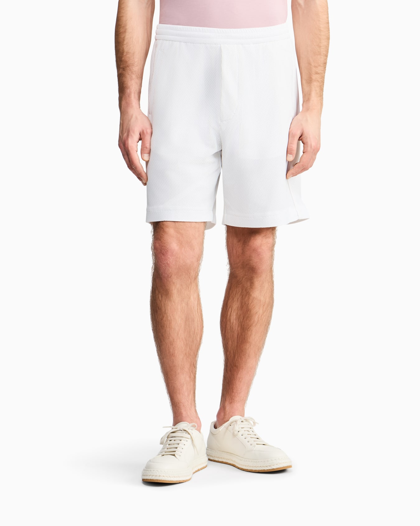 Bermuda shorts in technical waffle Slide 3