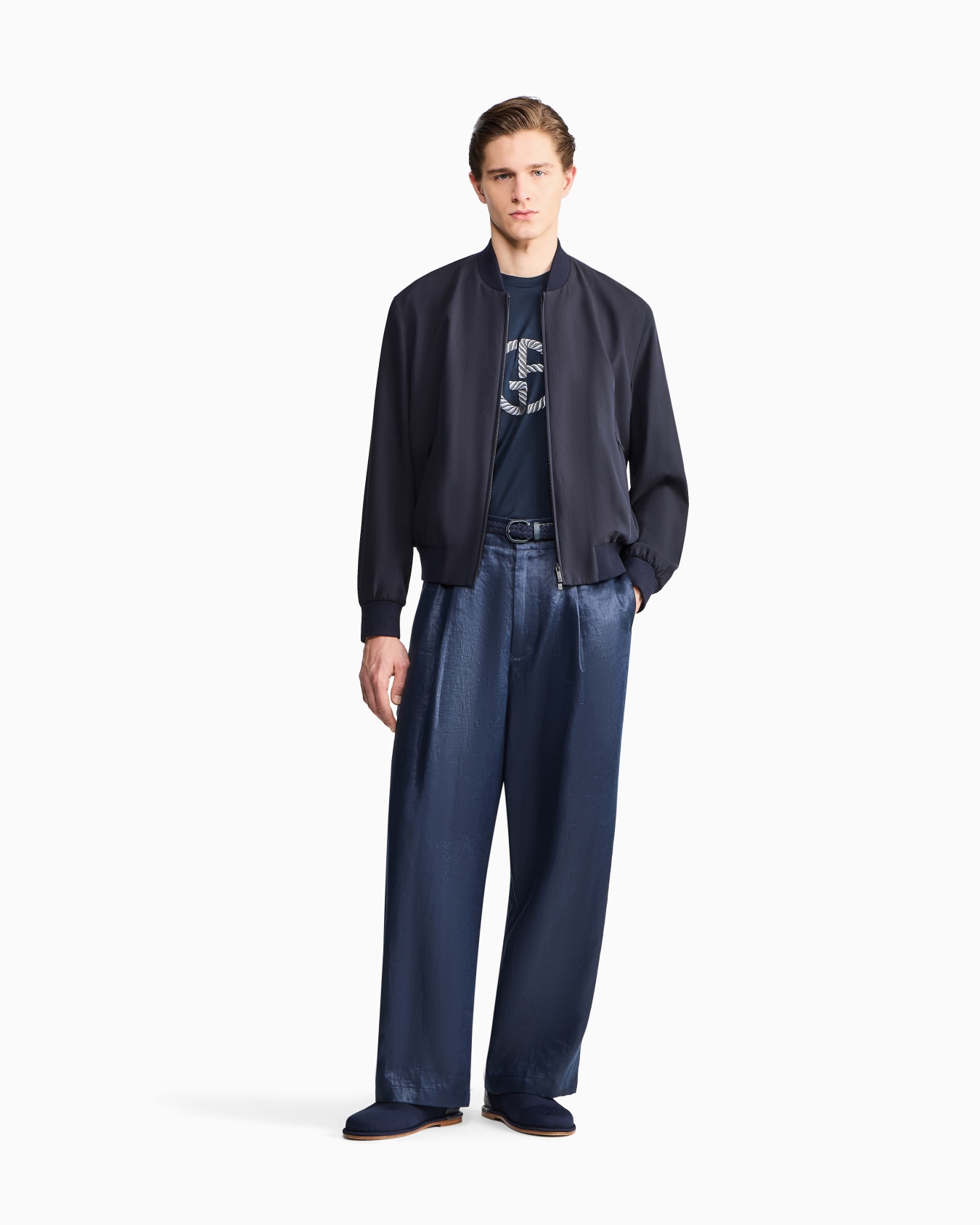 ASV cotton and cupro blouson Slide 1