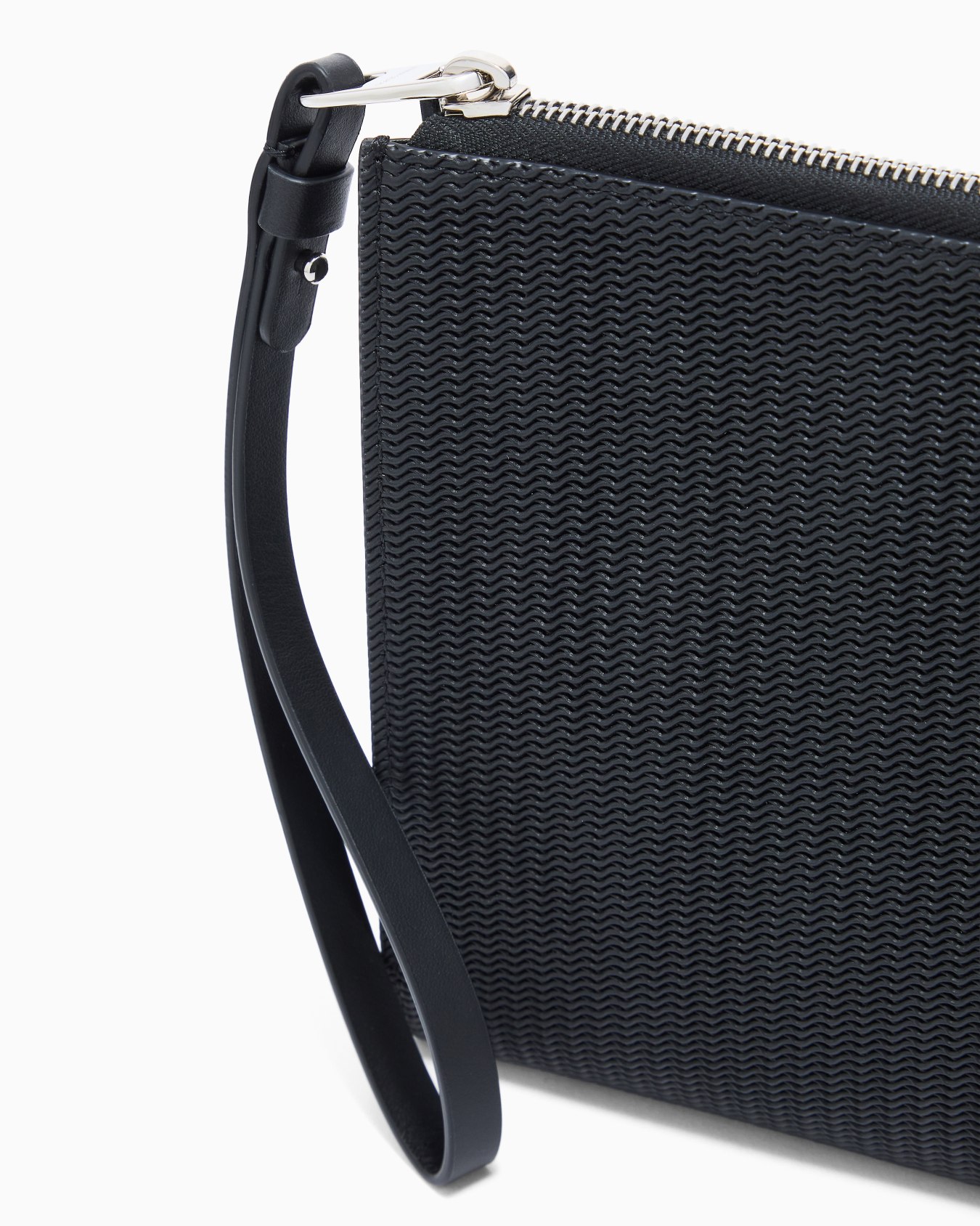 Printed leather pochette Slide 3