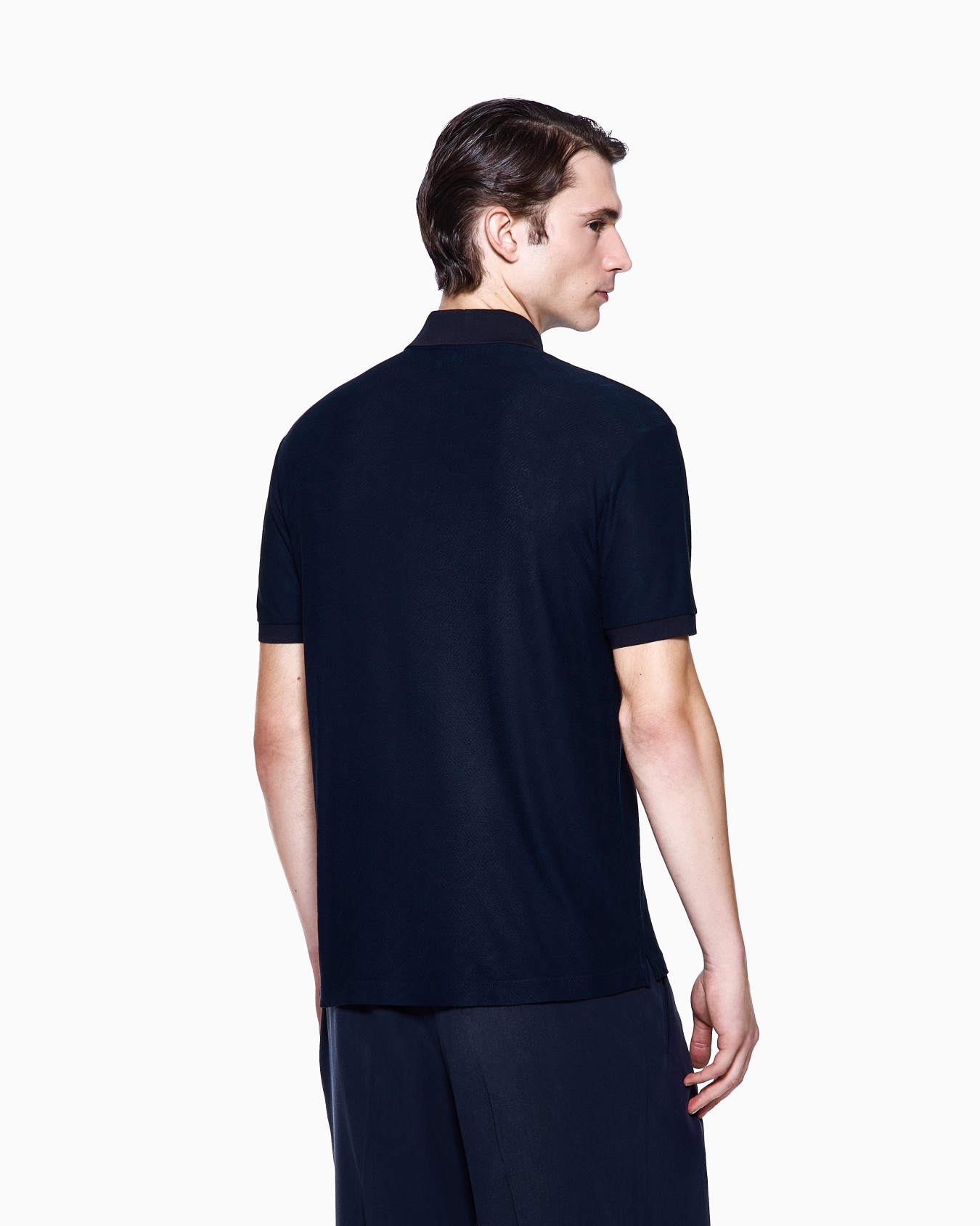 Polo en tejido jacquard de viscosa ASV Diapositiva 2