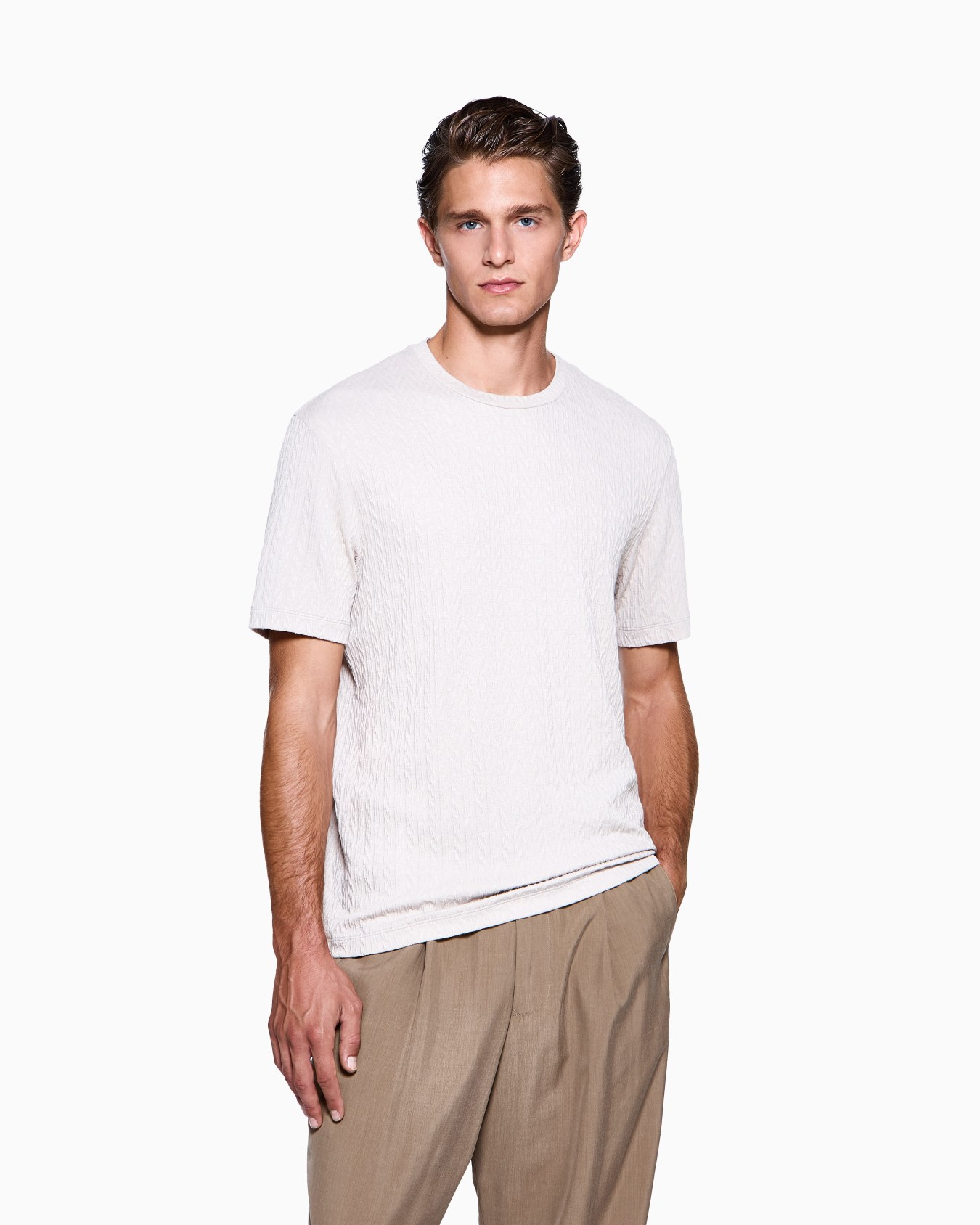 ASV viscose blend T-shirt Slide 3