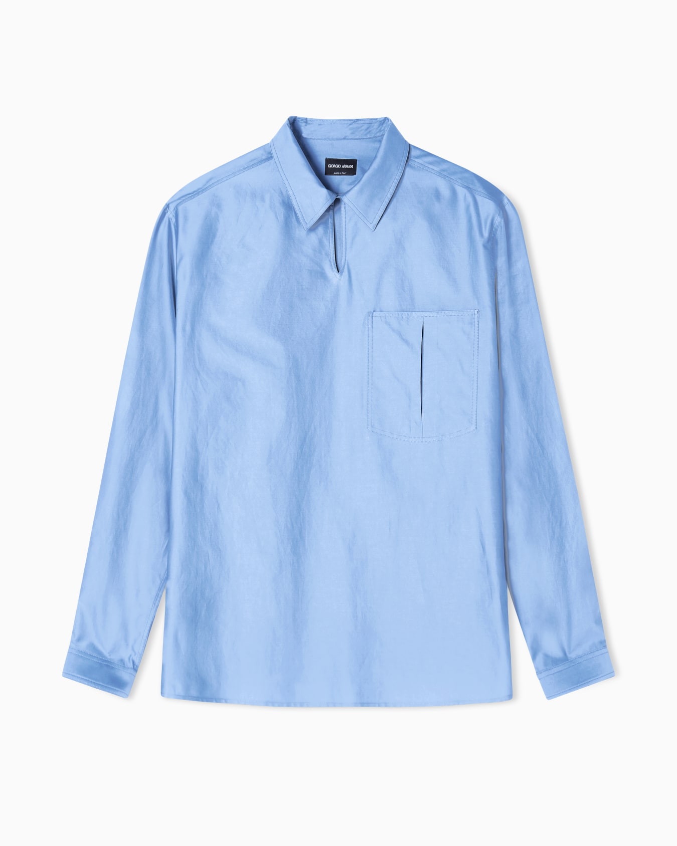 ASV cotton and silk twill shirt Slide 0