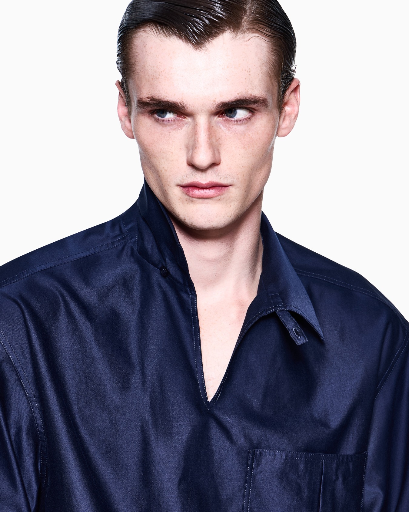 ASV cotton and silk twill shirt Slide 4