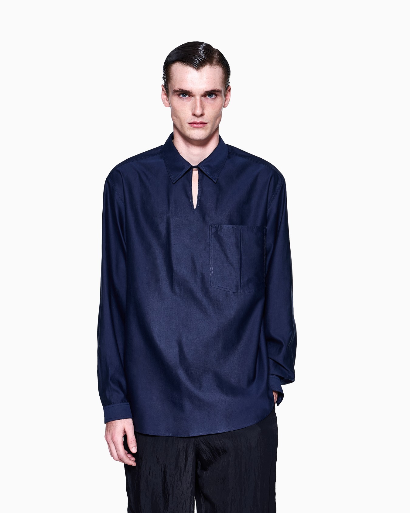 ASV cotton and silk twill shirt Slide 3