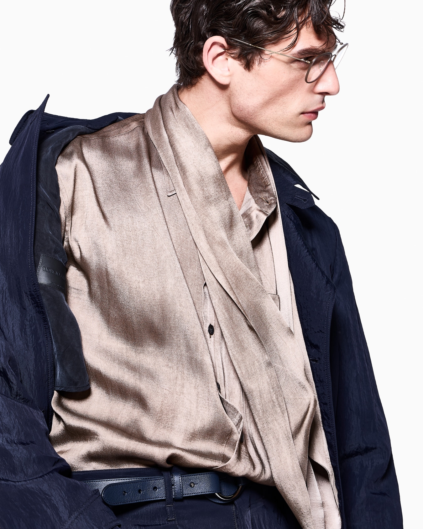 Camicia in satin di misto viscosa ASV Slide 4