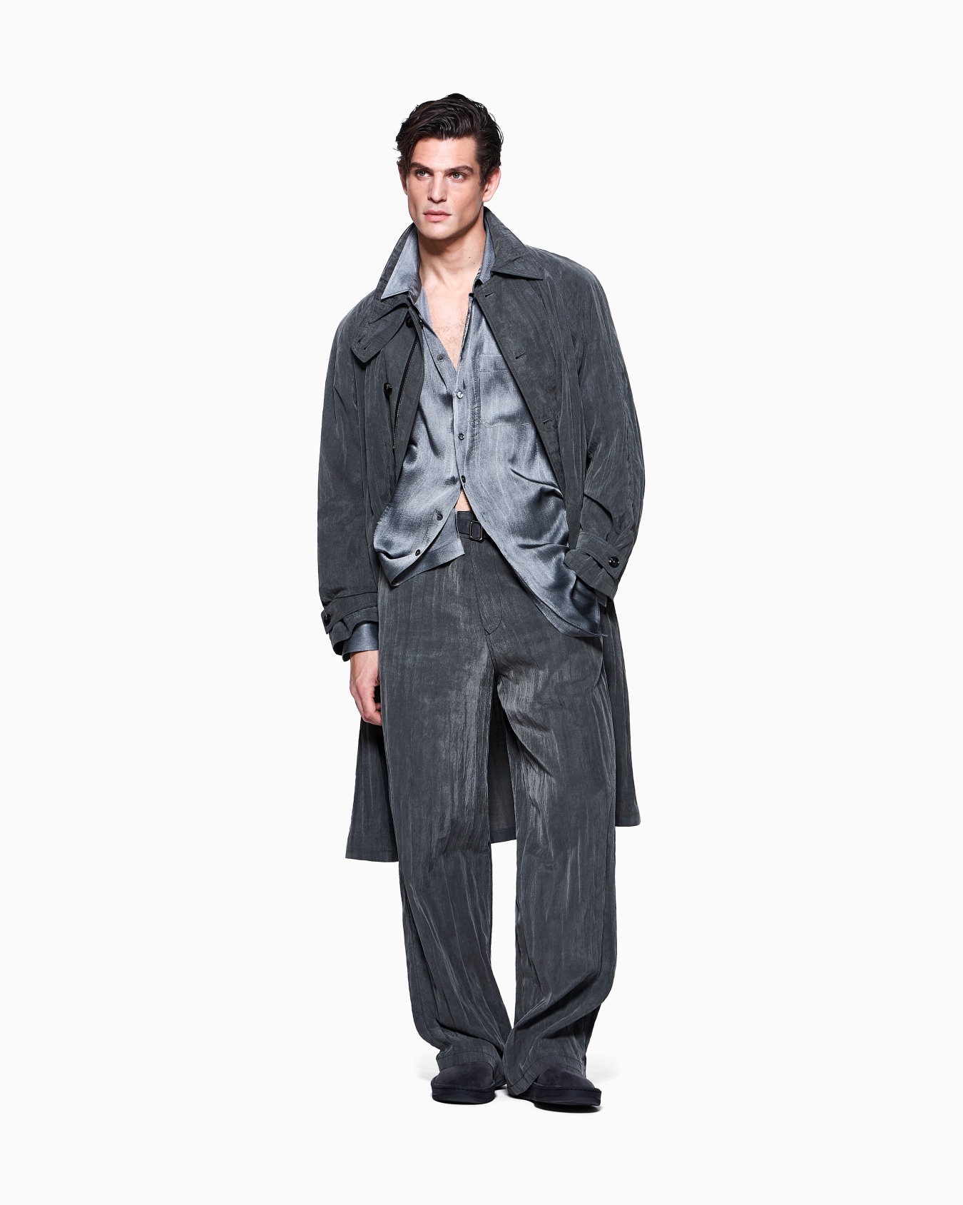 Camicia in satin di misto viscosa ASV Slide 2