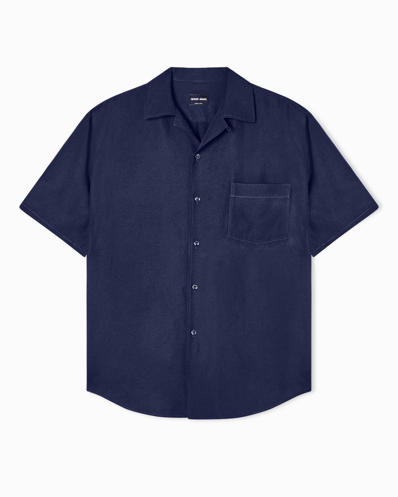 Camicia a maniche corte in misto viscosa ASV Slide 0