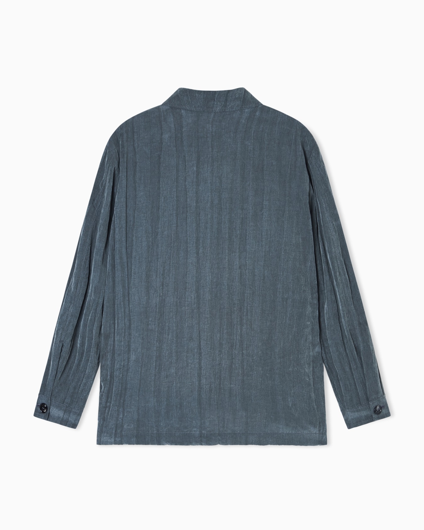 Blouson in pleated Lyocell and nylon canvas Slide 3