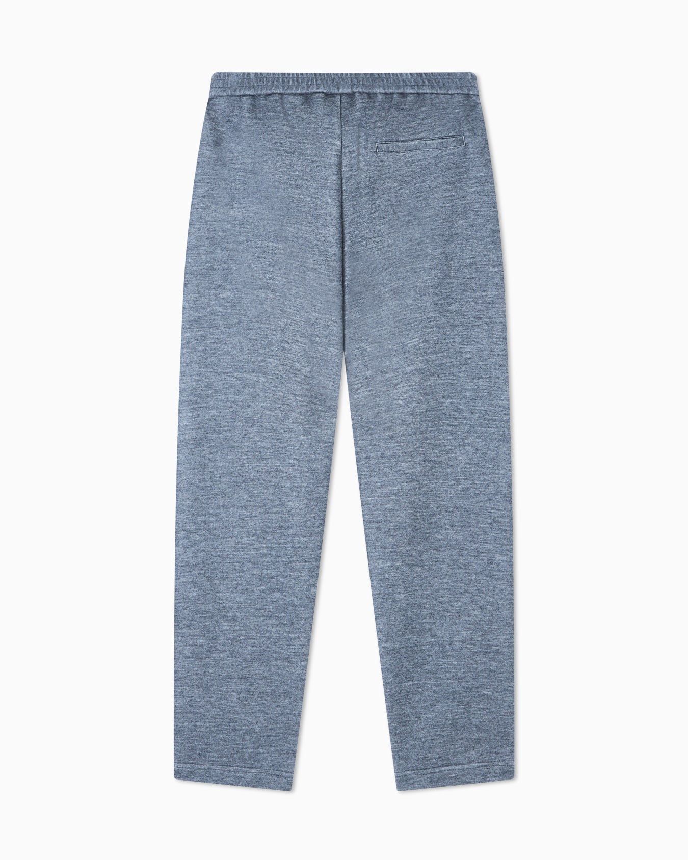 Flat-front trousers in modal and cashmere jersey fleece Slide 3