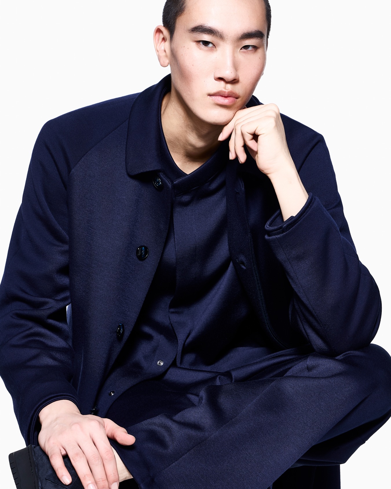 Cashmere double jersey coat  Slide 4