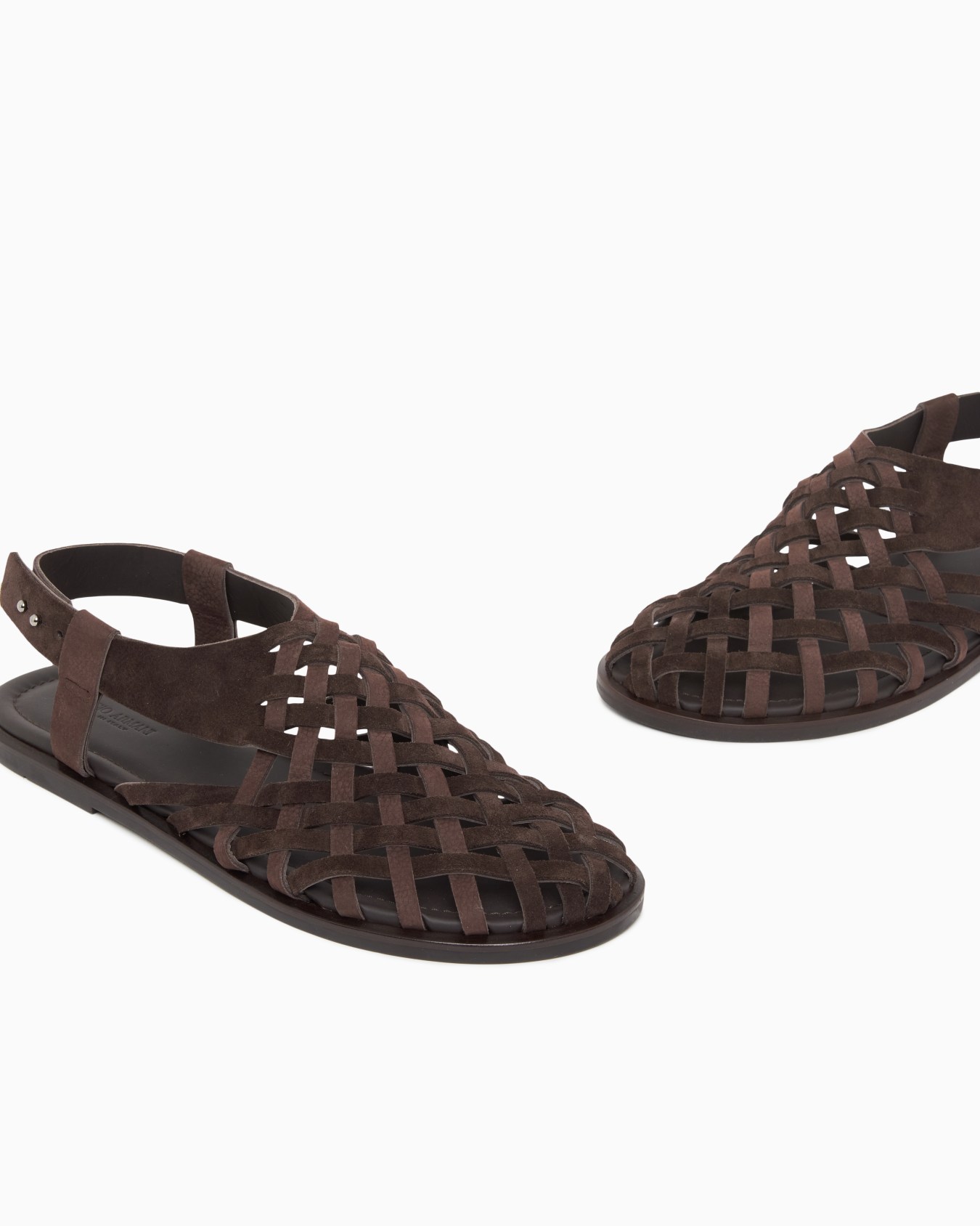 Sandali in suede e nabuk intrecciato Slide 5