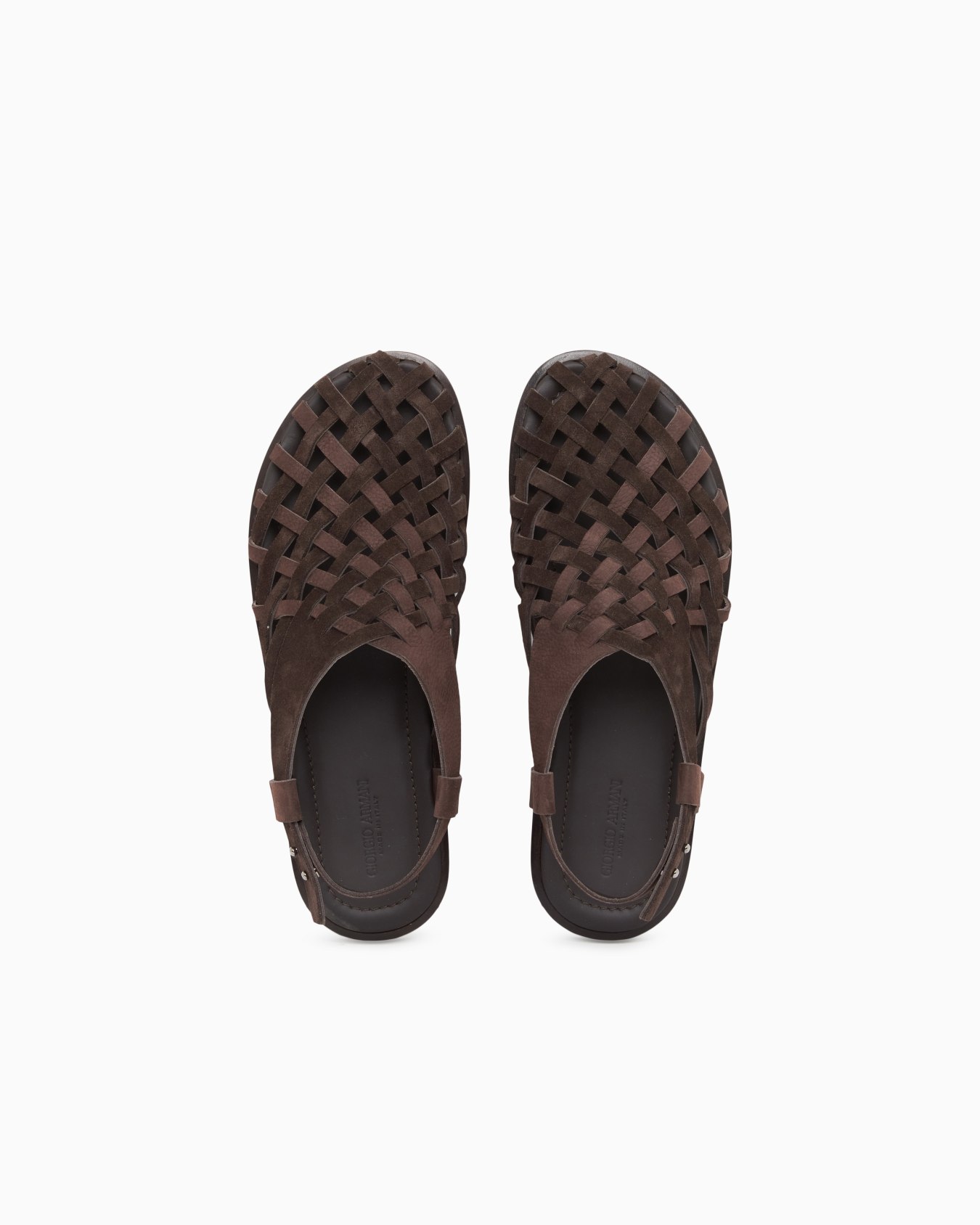 Sandali in suede e nabuk intrecciato Slide 3