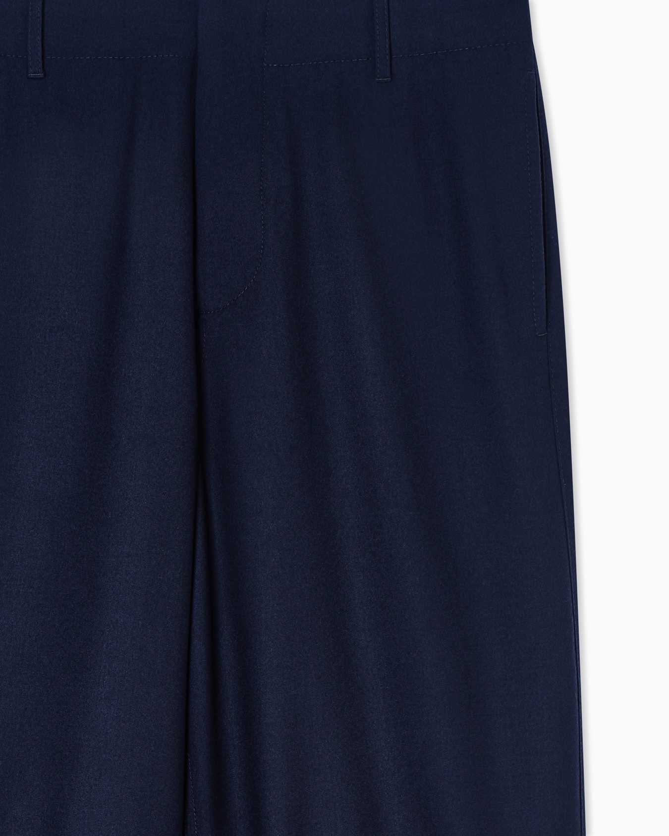 Pantaloni flat front in lana fluida ASV Slide 4