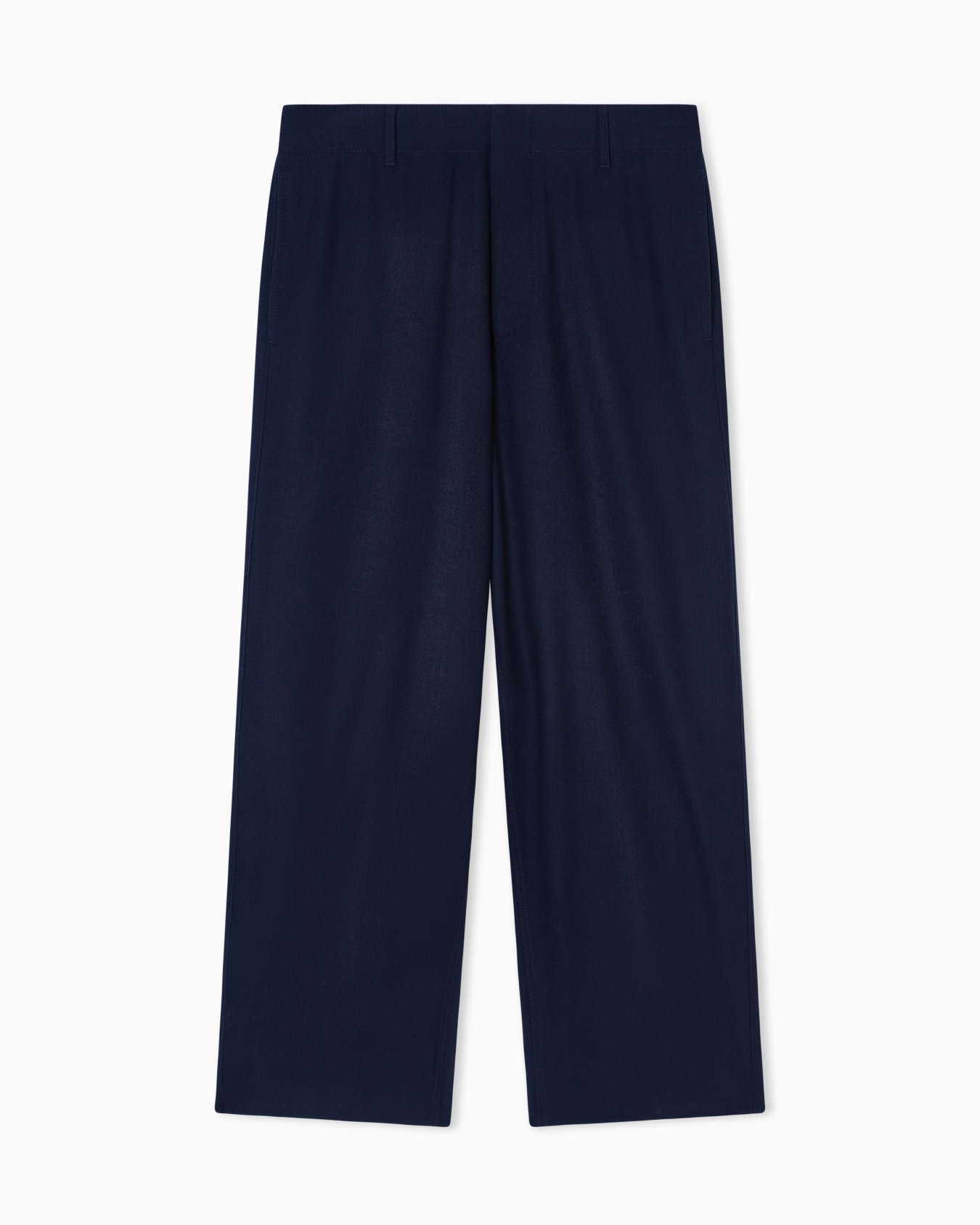 Pantaloni flat front in lana fluida ASV Slide 0