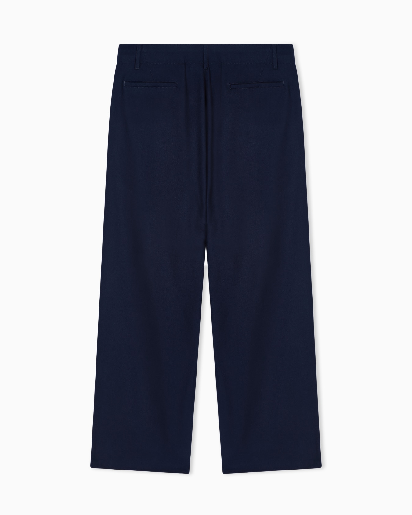 Pantaloni flat front in lana fluida ASV Slide 3